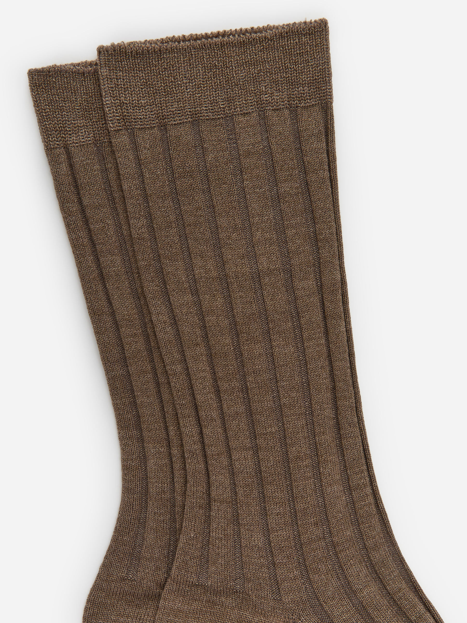 Ribbed Silk-blend Socks - Grey - Women - StillMedia/DescriptiveStillLife - 2