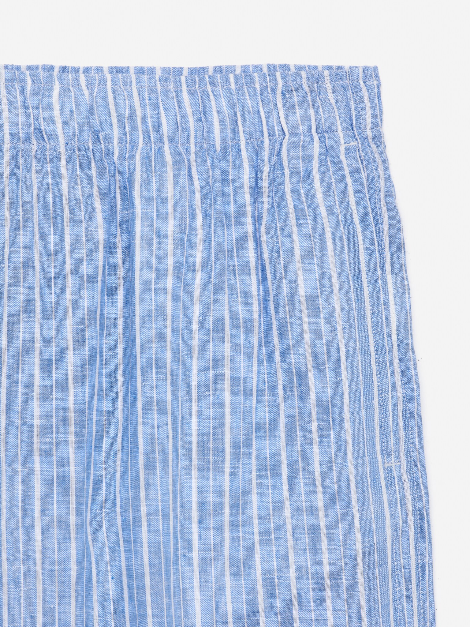 Linen Trousers - Blue/White/Black - 2