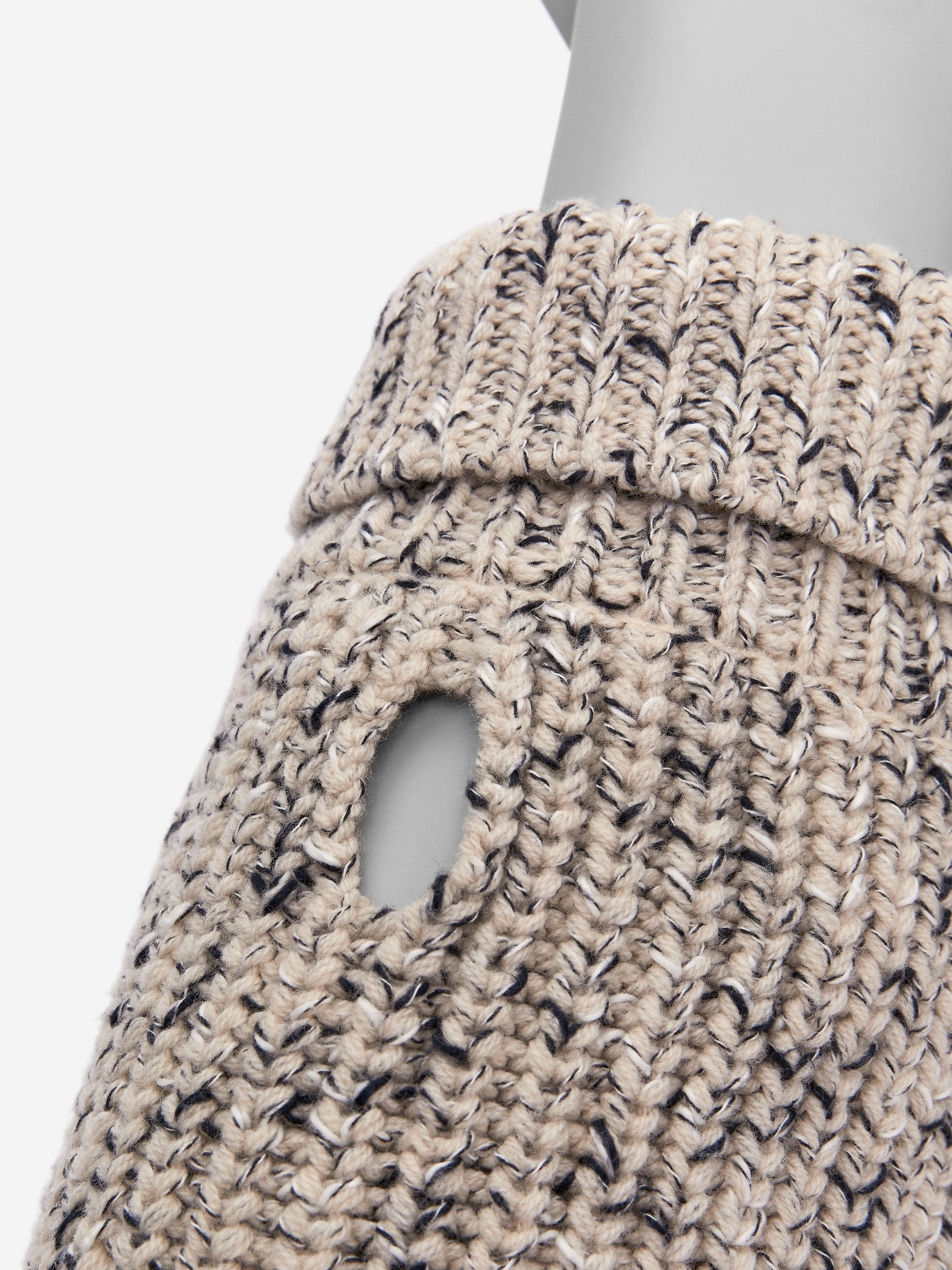 Jersey de cuello alto para perro - Blanco roto jaspeado - Homeware - StillMedia/DescriptiveDetail - 2