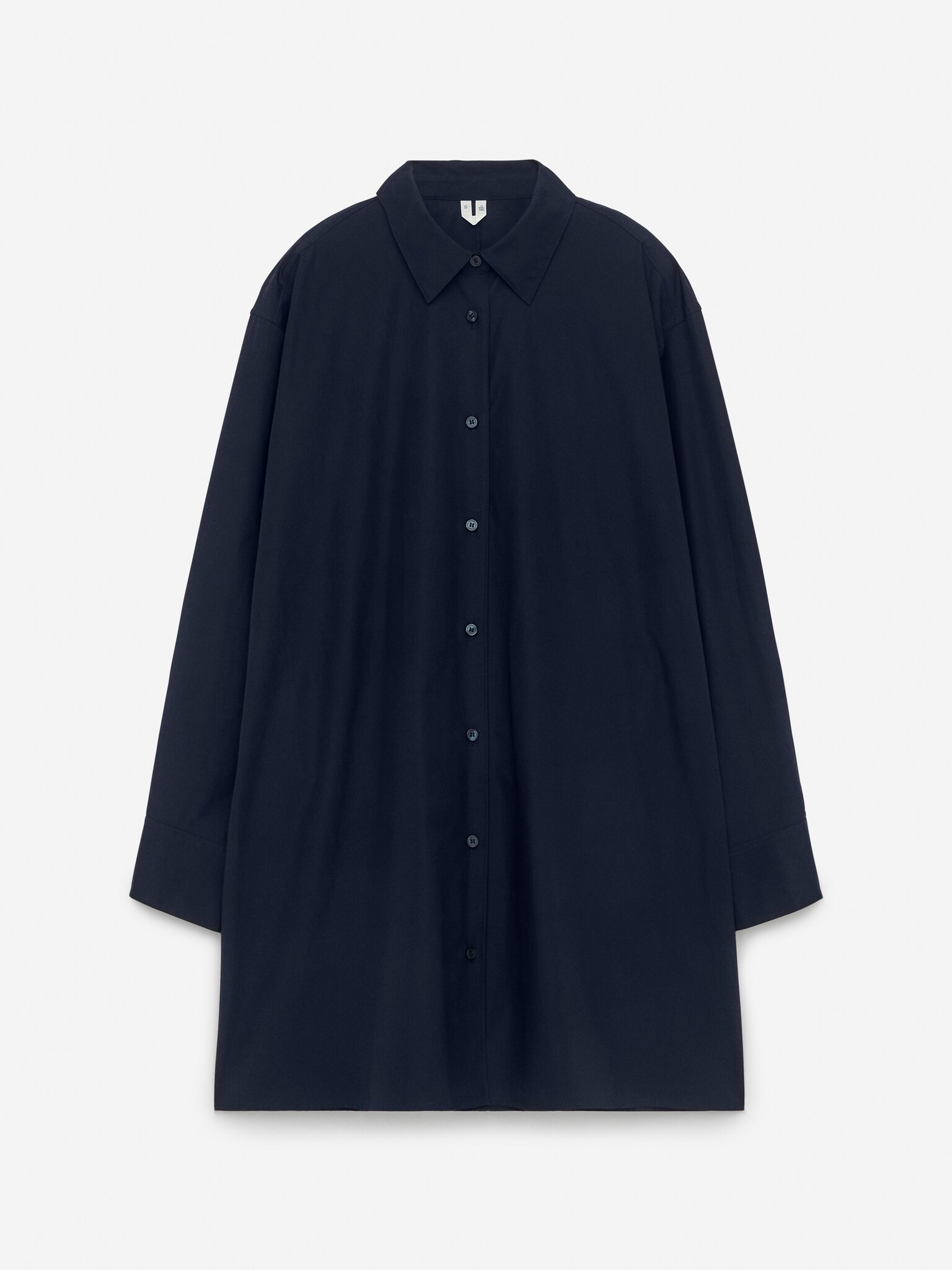 Vestido camisero corto - Azul oscuro