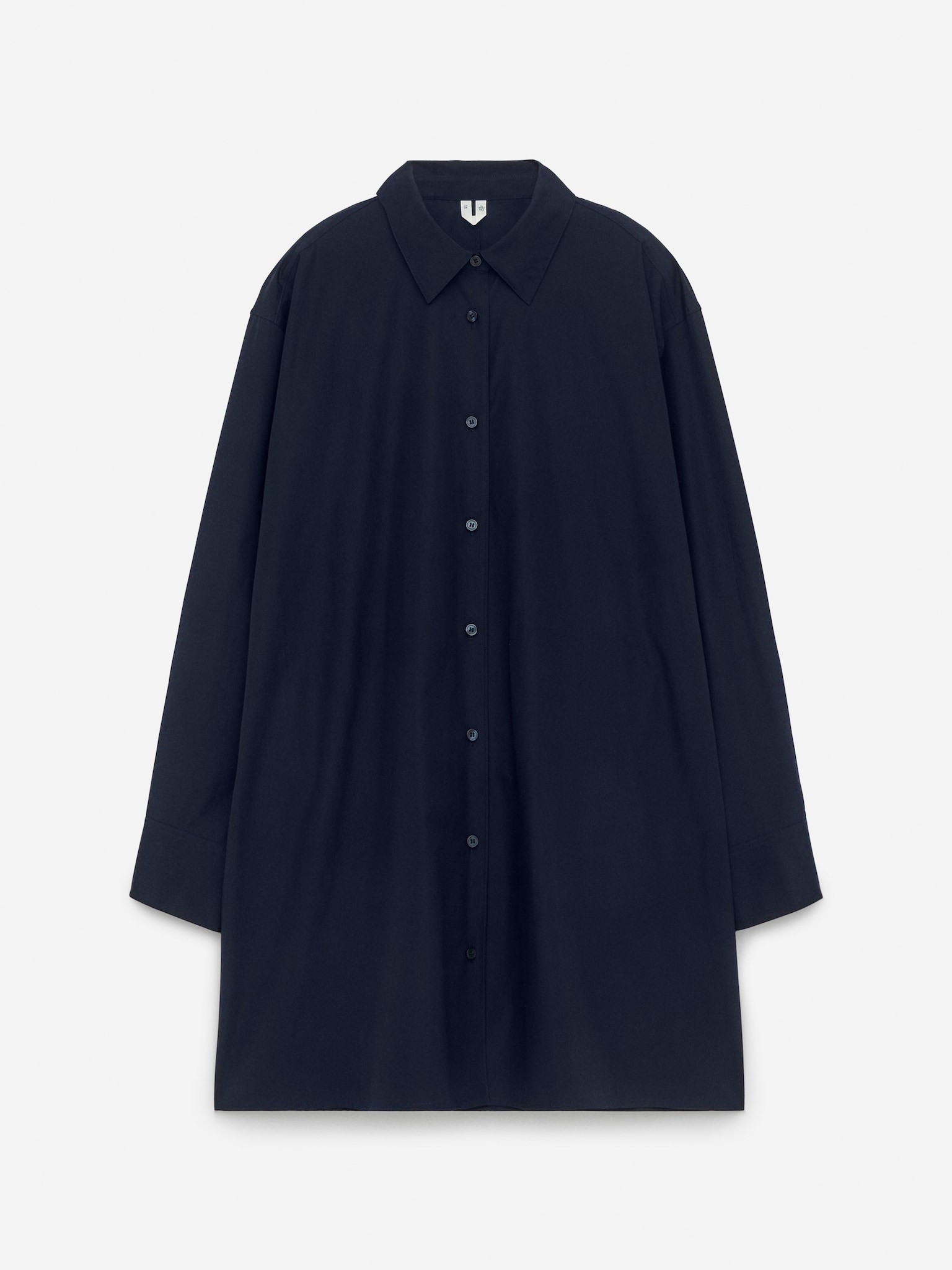 Short Shirt Dress - Dark Blue