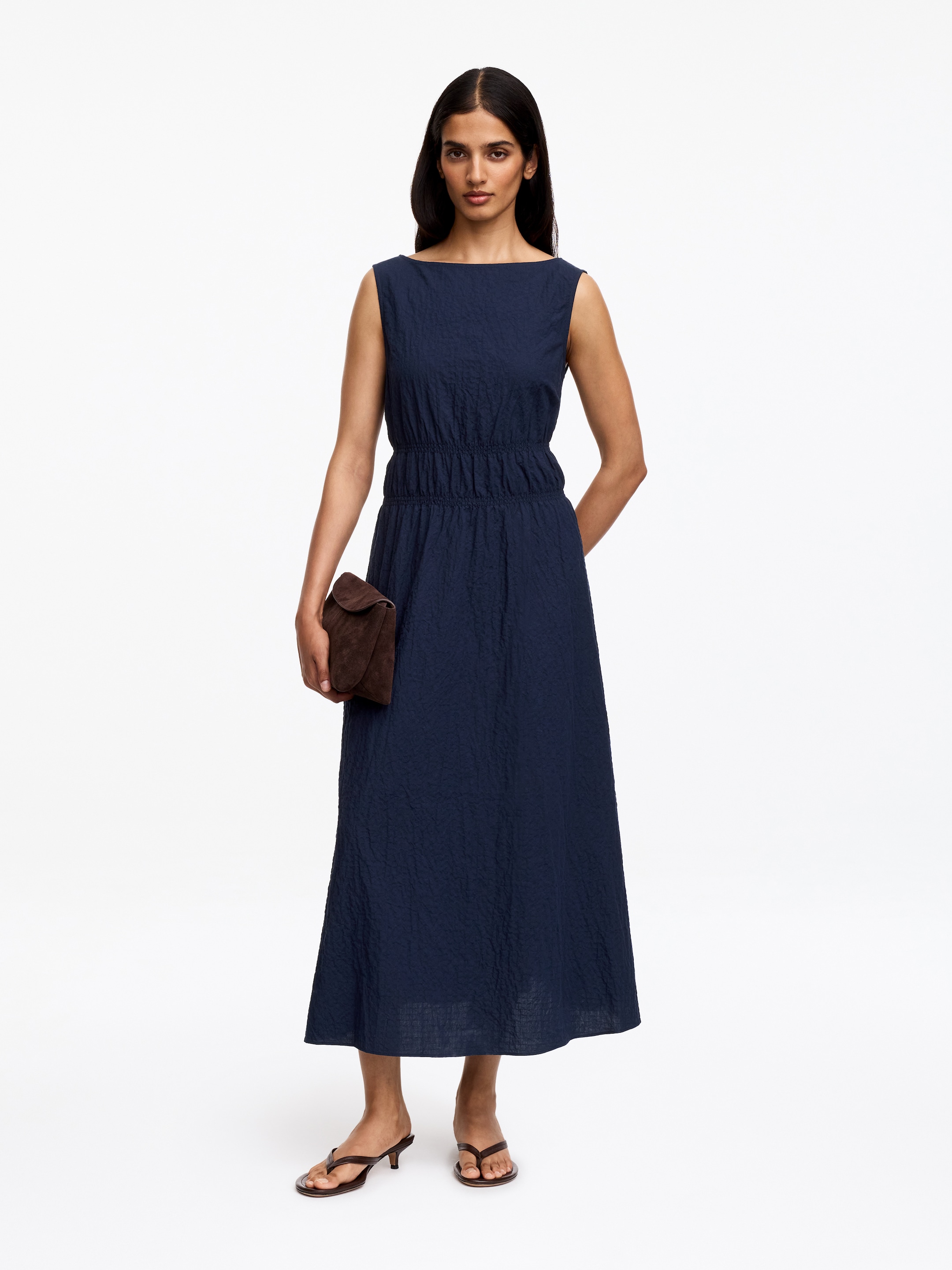 Seersucker Dress-#0A041F-19803