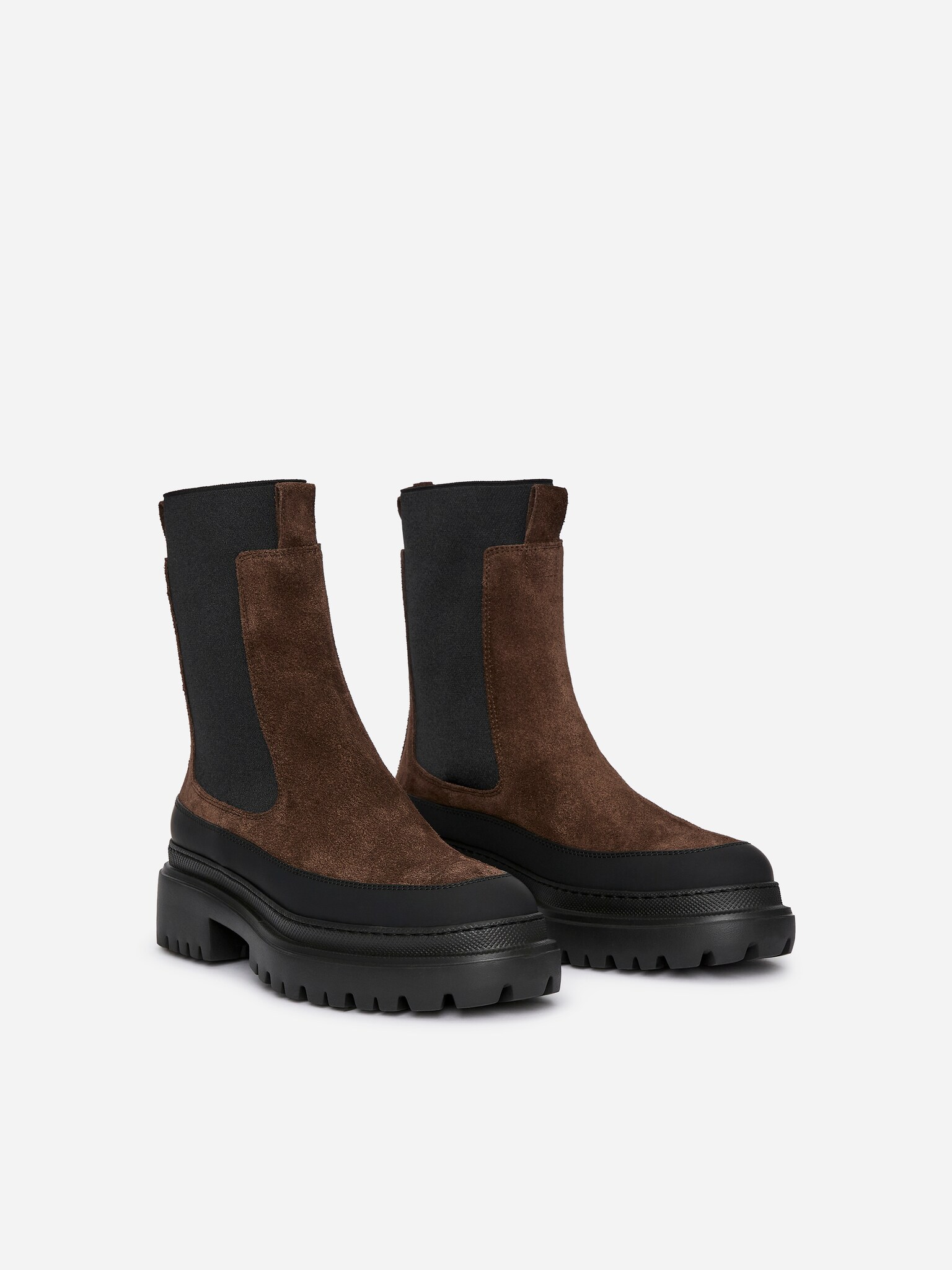 Bottes d'hiver en daim - Marron - 3