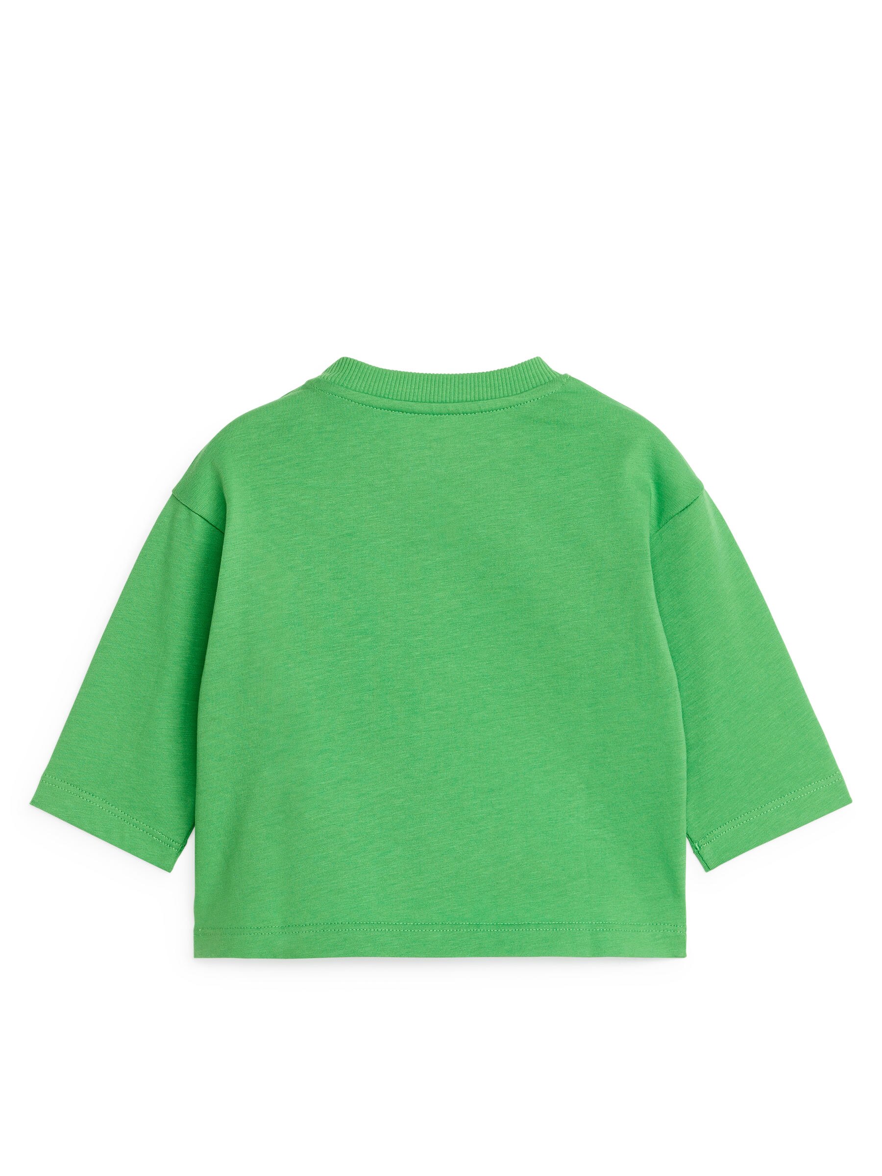 Langarmshirt - Leuchtendes Grün - Loose Fit - Kinder - StillMedia/DescriptiveStillLife - 1