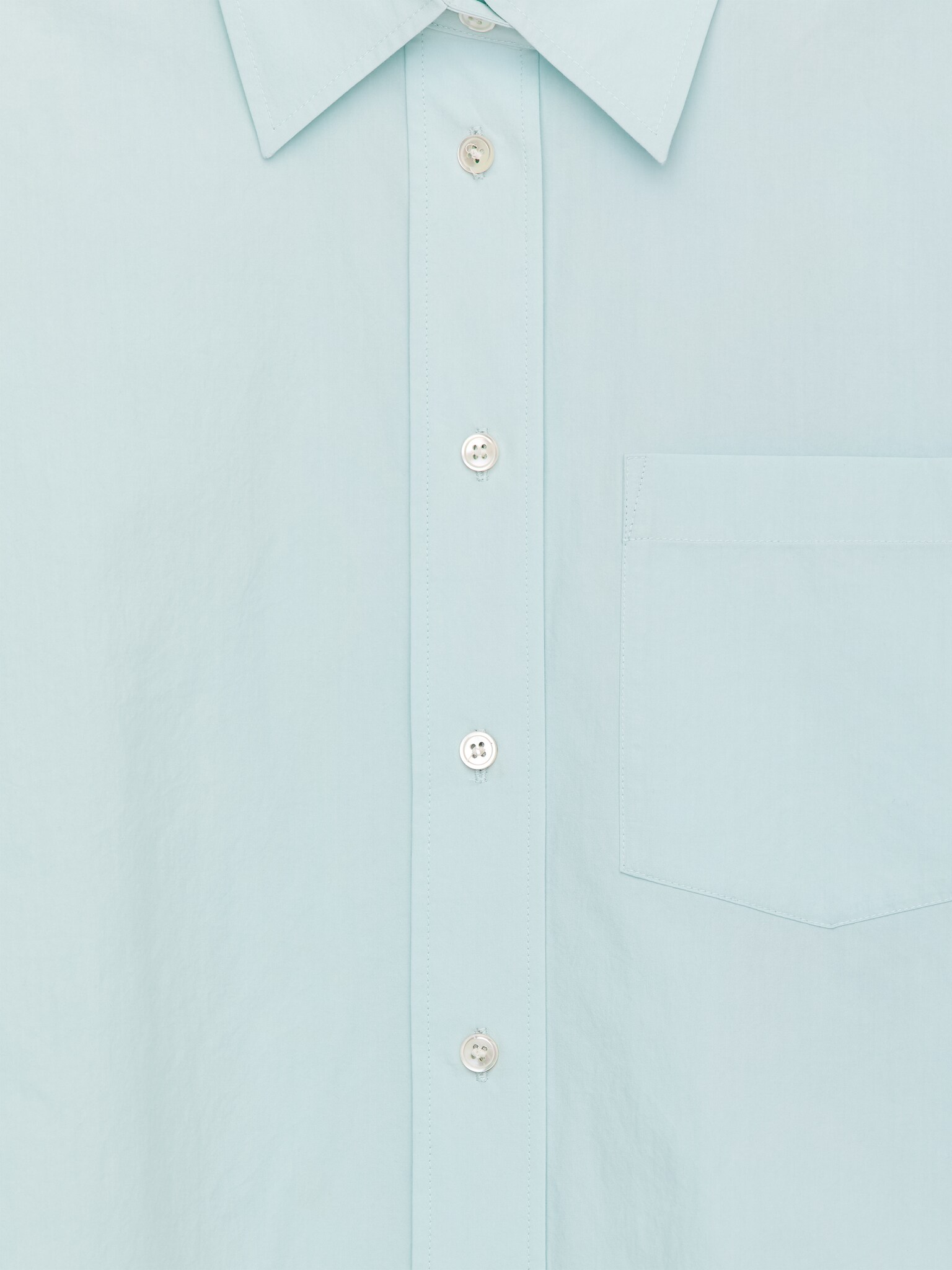 Bavlněná košile - Světle tyrkysové - 6
