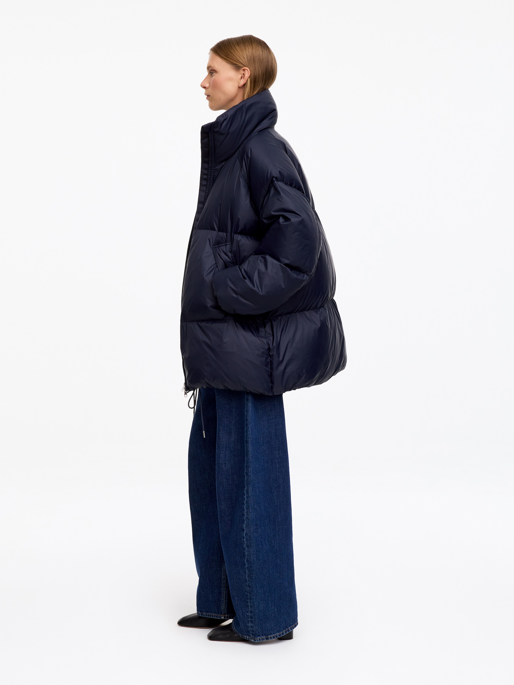 Upcycled Down™ Steppjacke - Dunkelblau - Oversize - women - StillMedia/Lookbook - 2