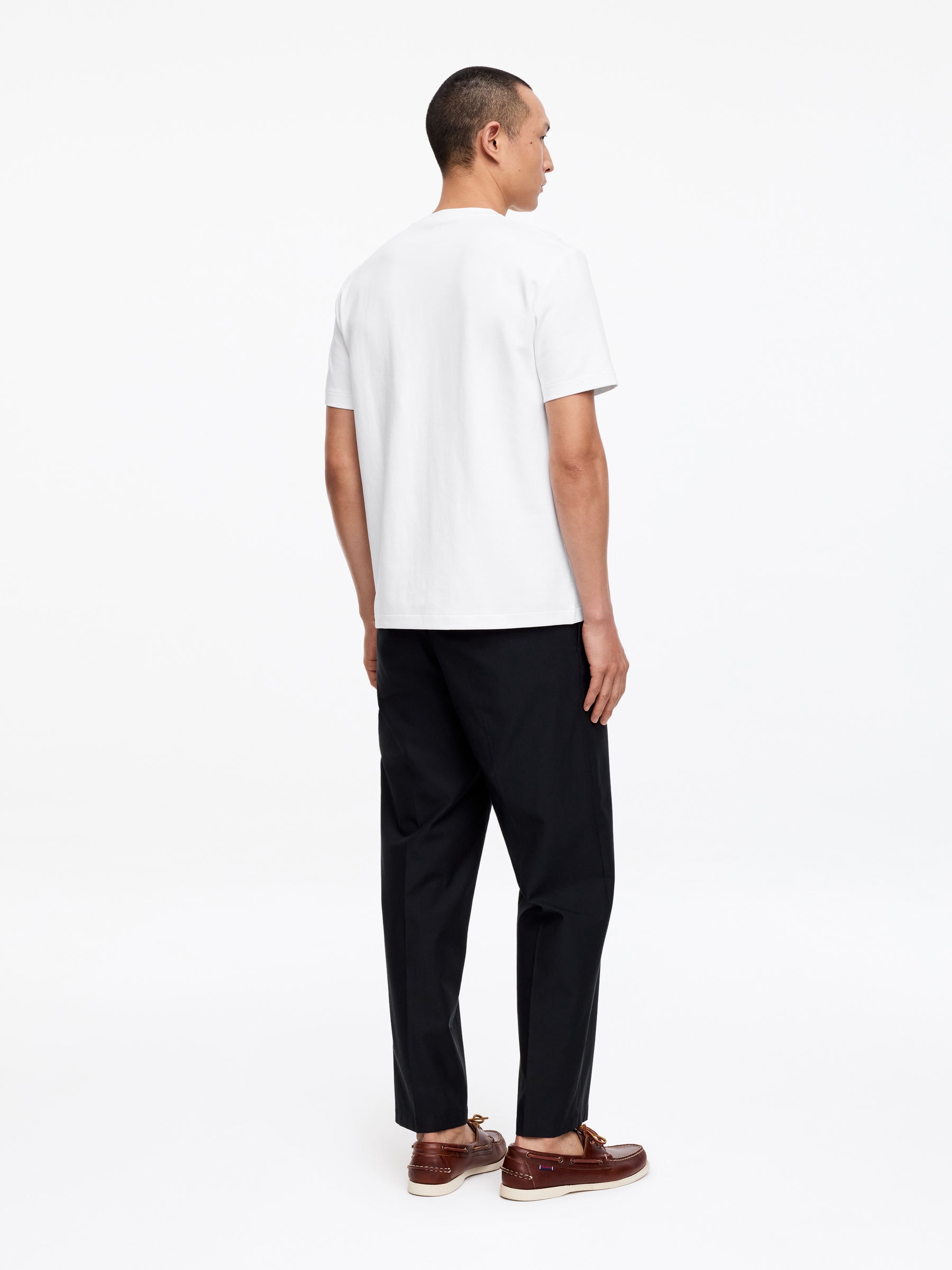 Interlock-T-Shirt mit normaler Passform - Weiß - Regular Fit - Herren - StillMedia/Lookbook - 6