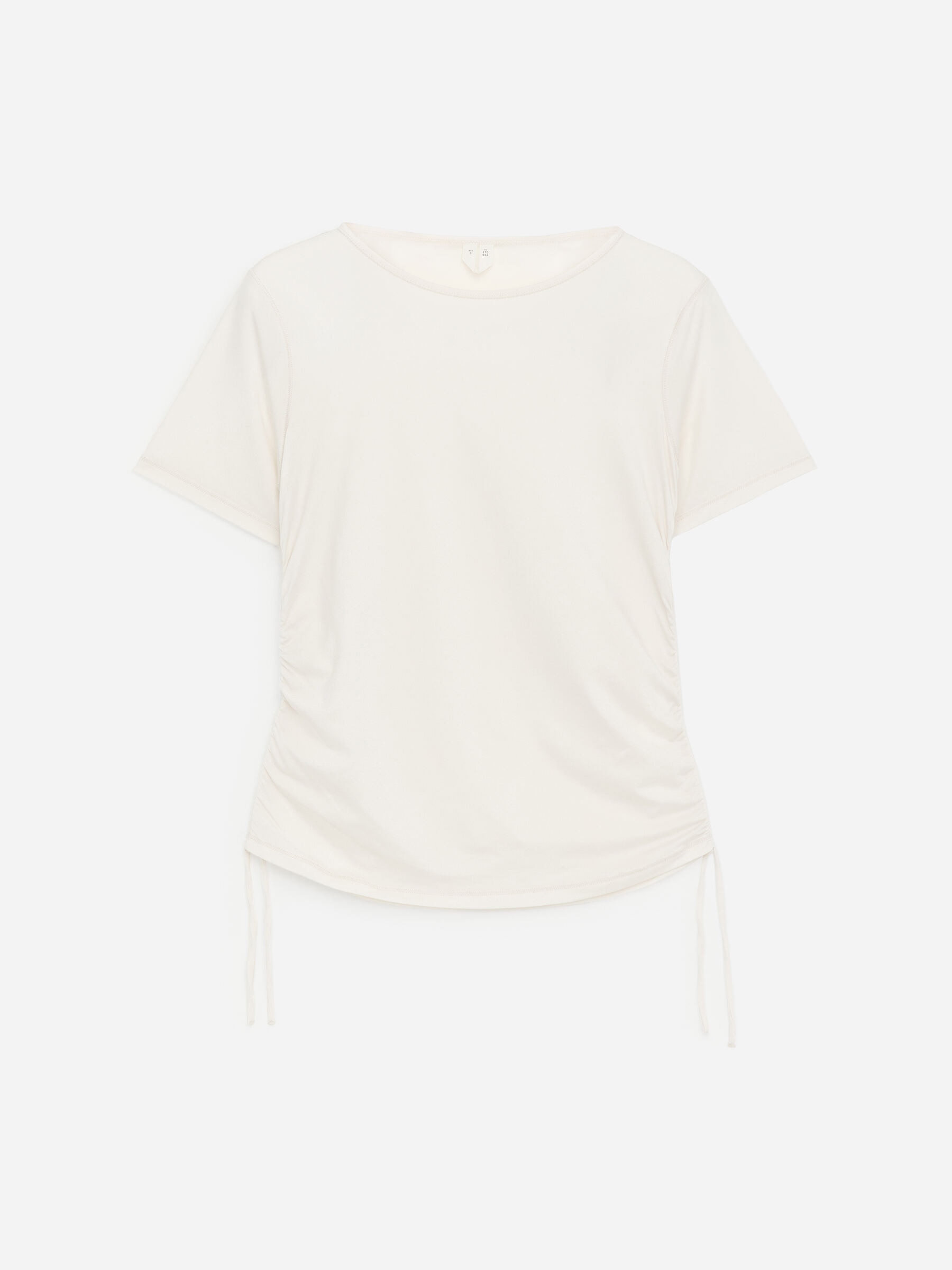 Drawstring Top-#E9E2D6-18781