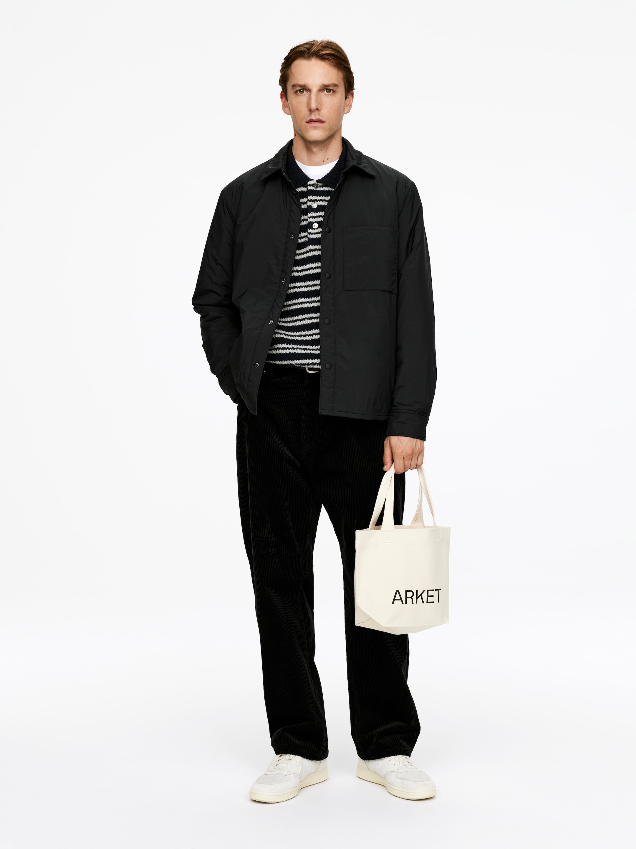 Visualizza immagine più grande: Mini tote in tela ARKET - Bianco sporco/Nero - UOMO | H&M IT 3