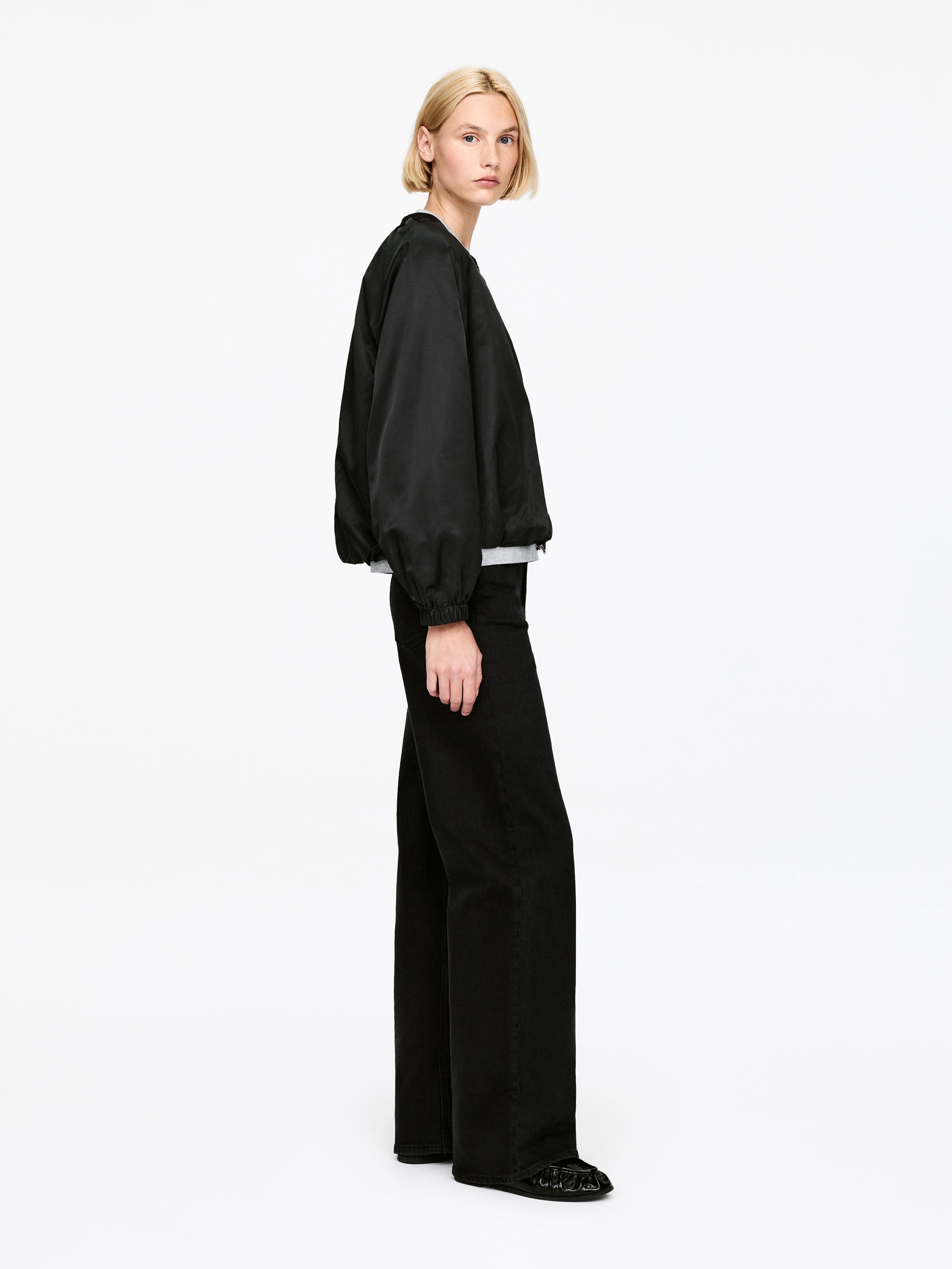 Balloon Light Jacket - Black - Regular fit - Women - StillMedia/Lookbook - 5