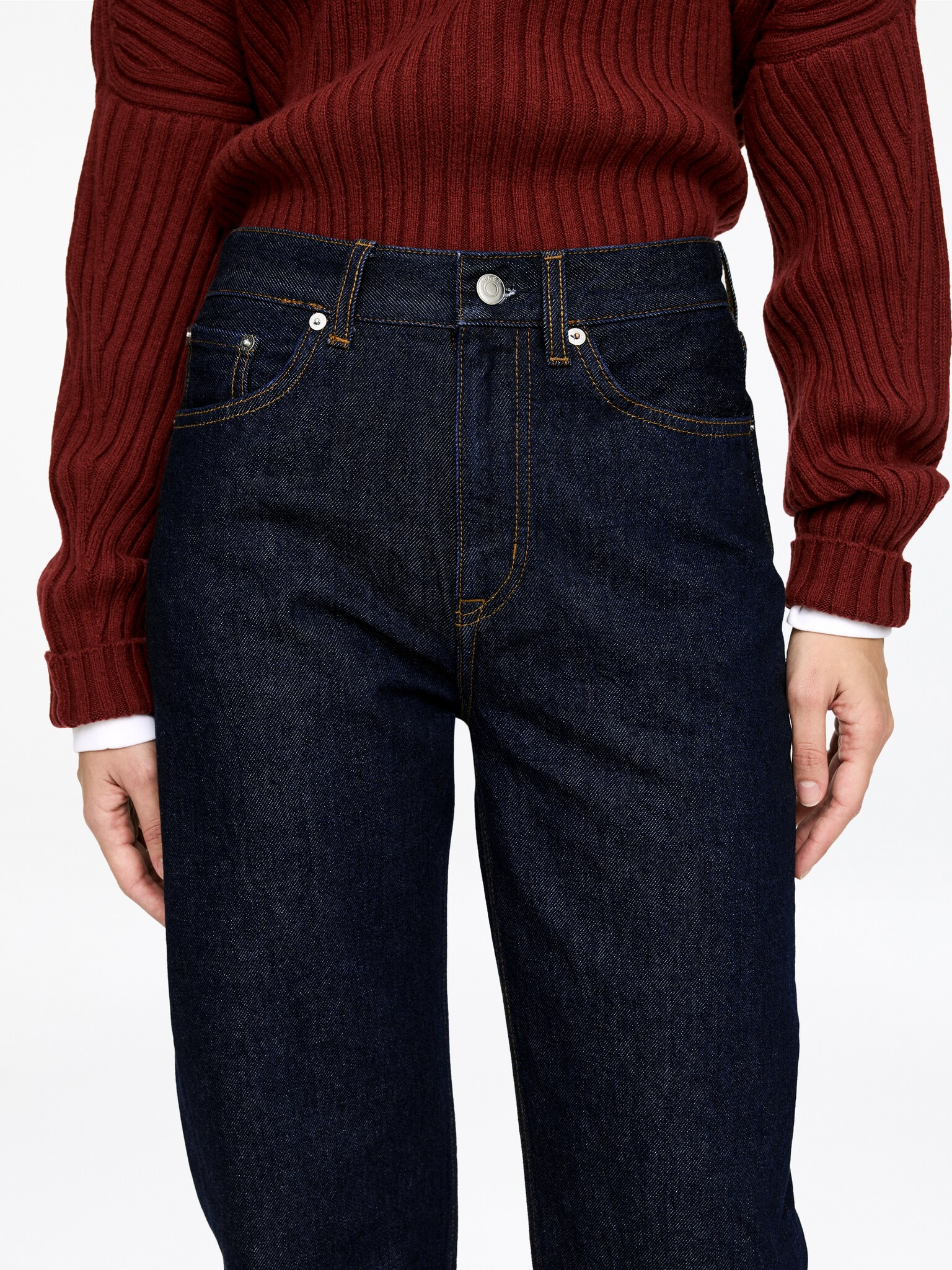 VIOLET Tapered Jeans - Dunkelblau/Mittelblau - 4