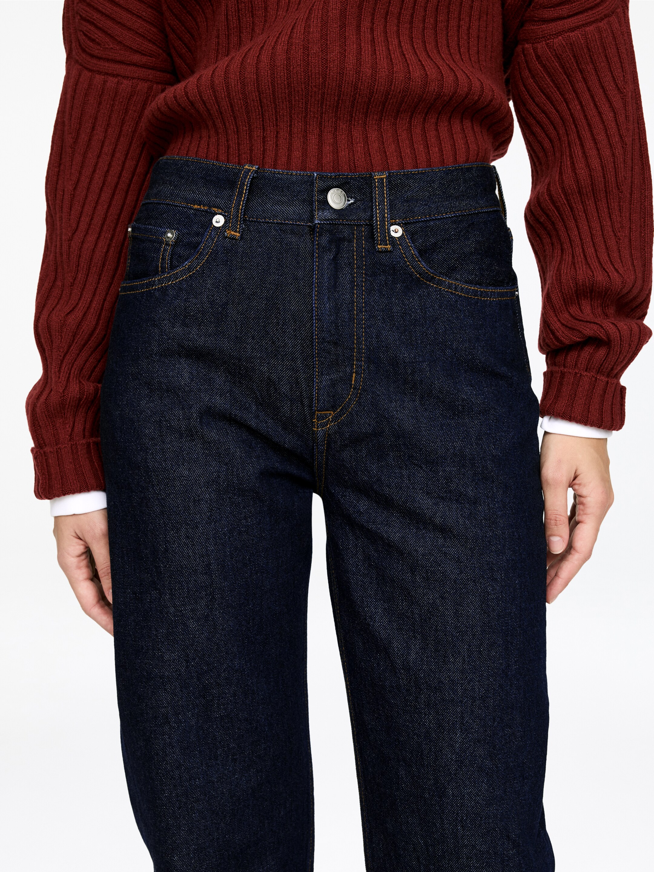 Grotere afbeelding bekijken: VIOLET taps toelopende jeans - Donkerblauw - DAMES | H&M BE 4