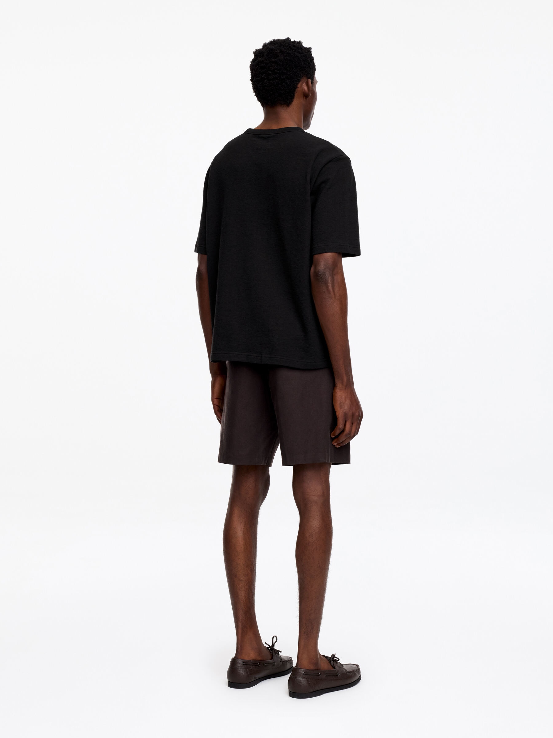 T-shirt bouclé dalla vestibilità rilassata - Nero - Loose fit - Men - StillMedia/Lookbook - 9