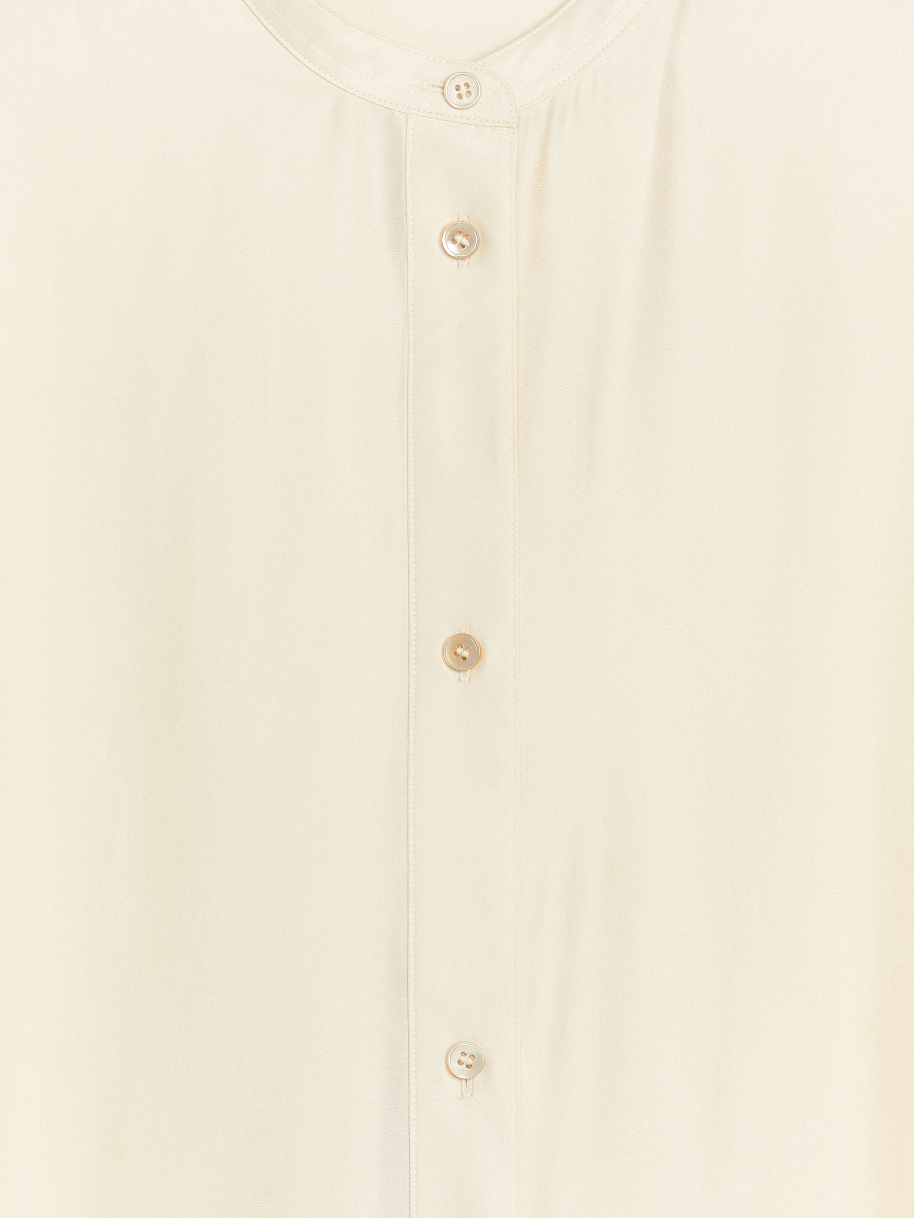 Long Silk Shirt - Beige - Relaxed fit - Women - StillMedia/DescriptiveDetail - 1