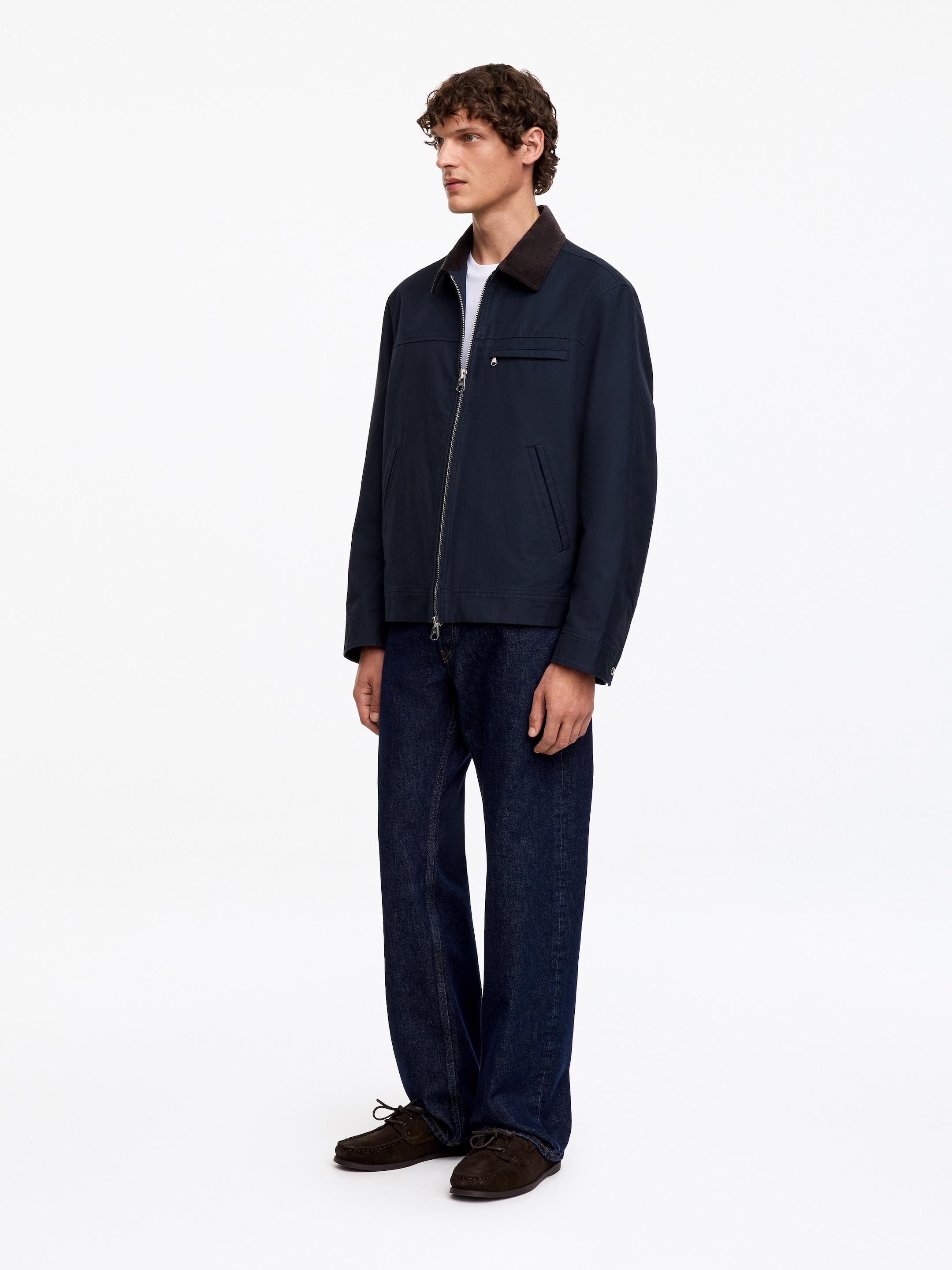 Kurtka z bawełnianego płótna - Ciemnoniebieski - Fason swobodny - Men - StillMedia/Lookbook - 8
