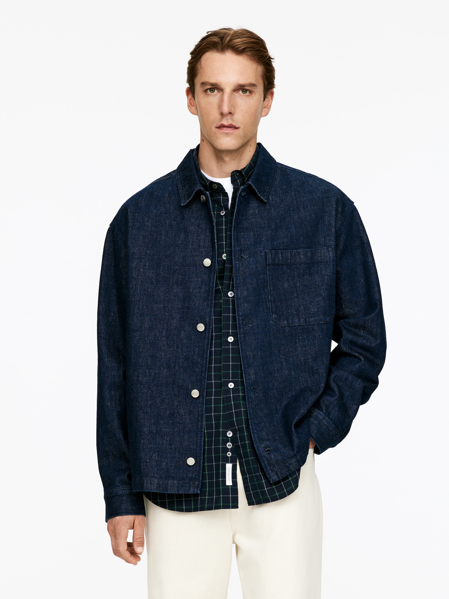 Surchemise en jean - Bleu foncé