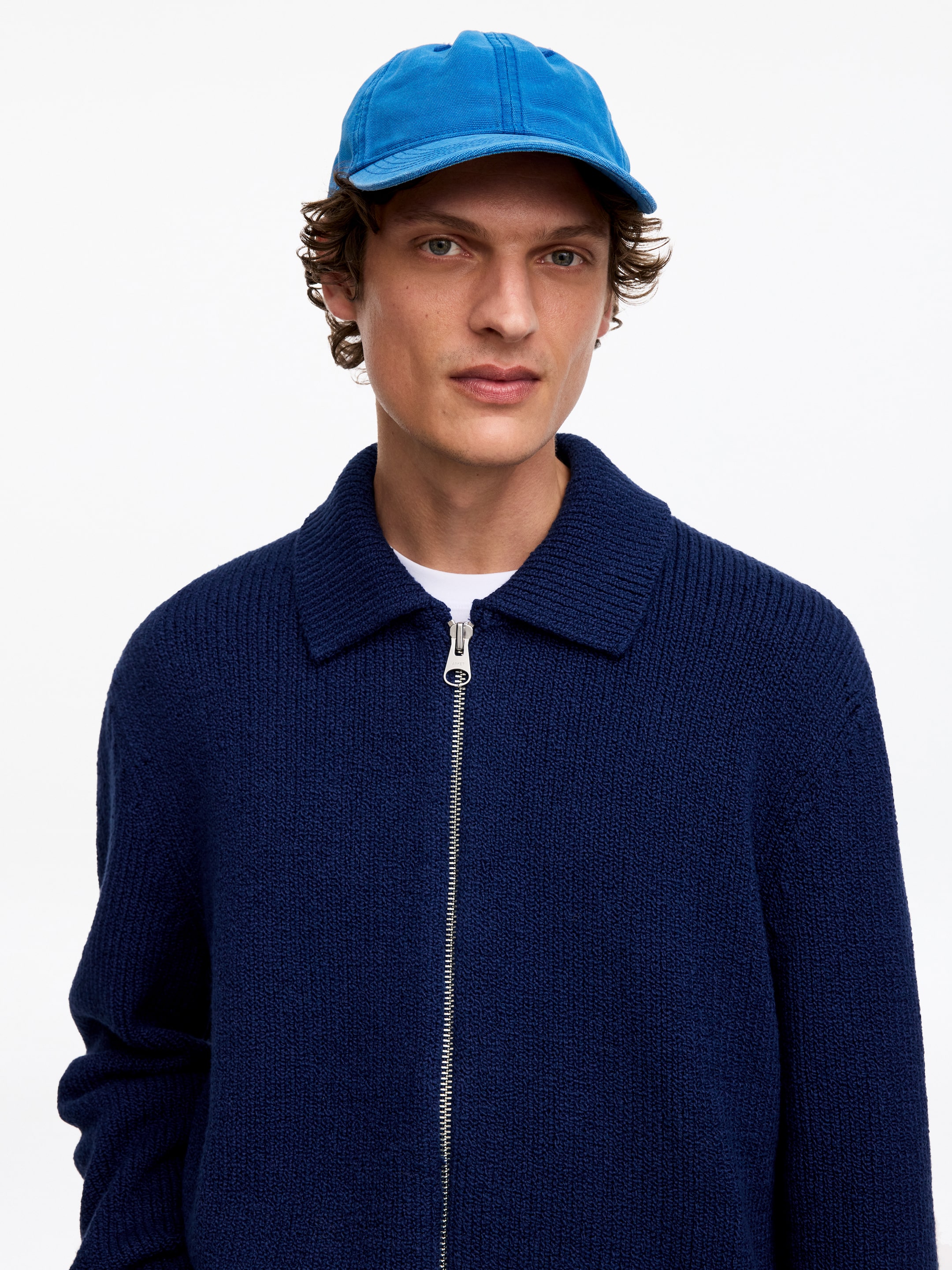 Cappellino in tela di cotone lavato - Blu - Men - StillMedia/Lookbook - 4