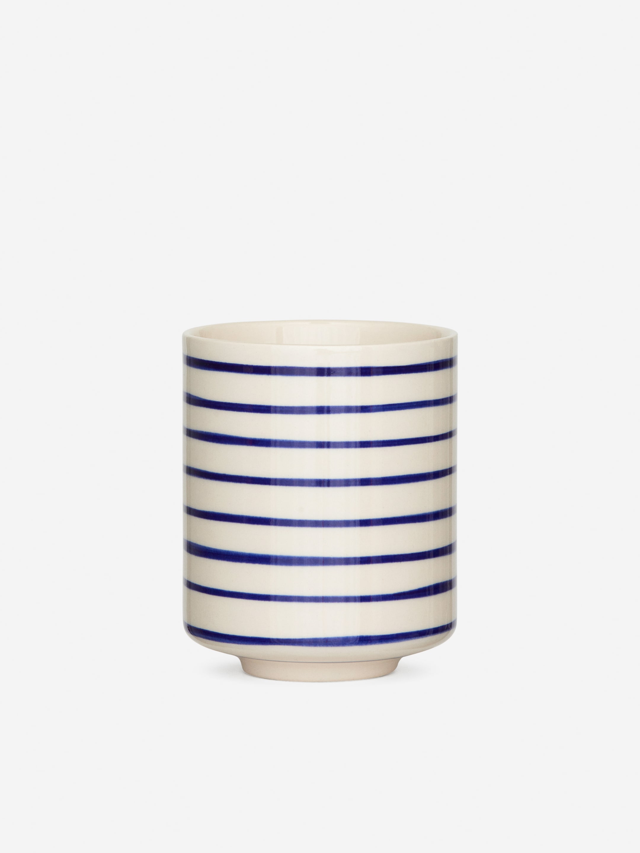 Grotere afbeelding bekijken: Set van 2 keramieken bekers - Wit/blauw - HOME | H&M NL 2