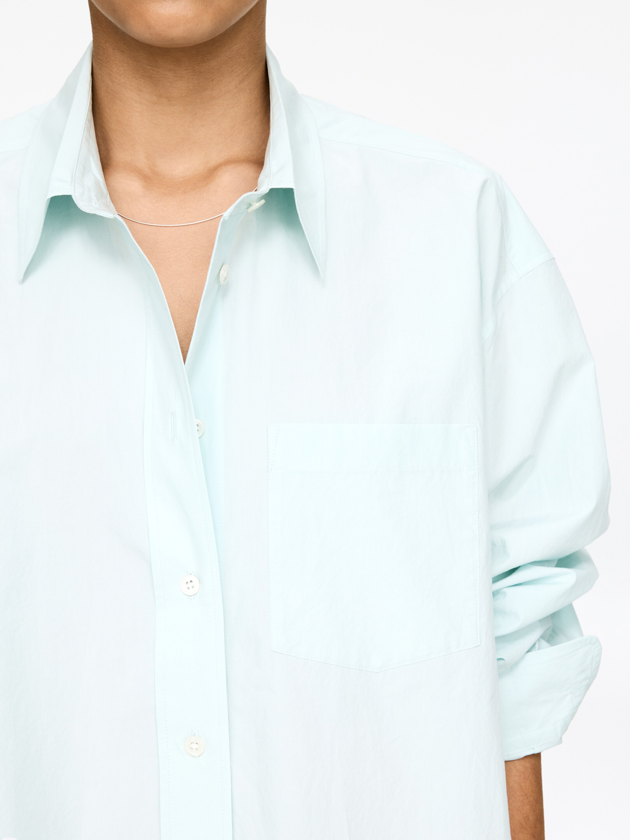 Größeres Bild ansehen: Baumwollhemd - Helltürkis - Ladies | H&M DE 4