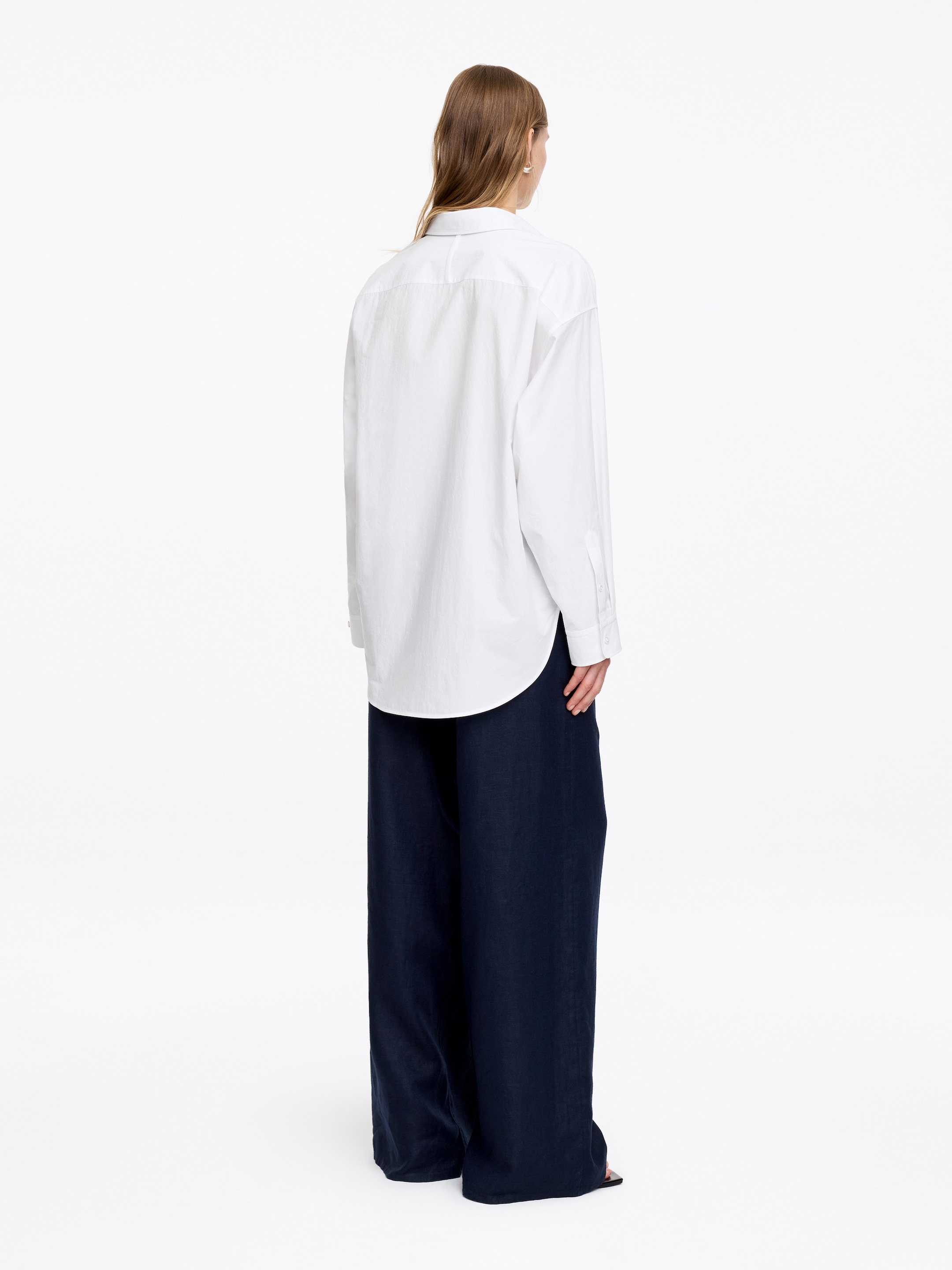 Oversize skjorta-#FFFFFF-19318