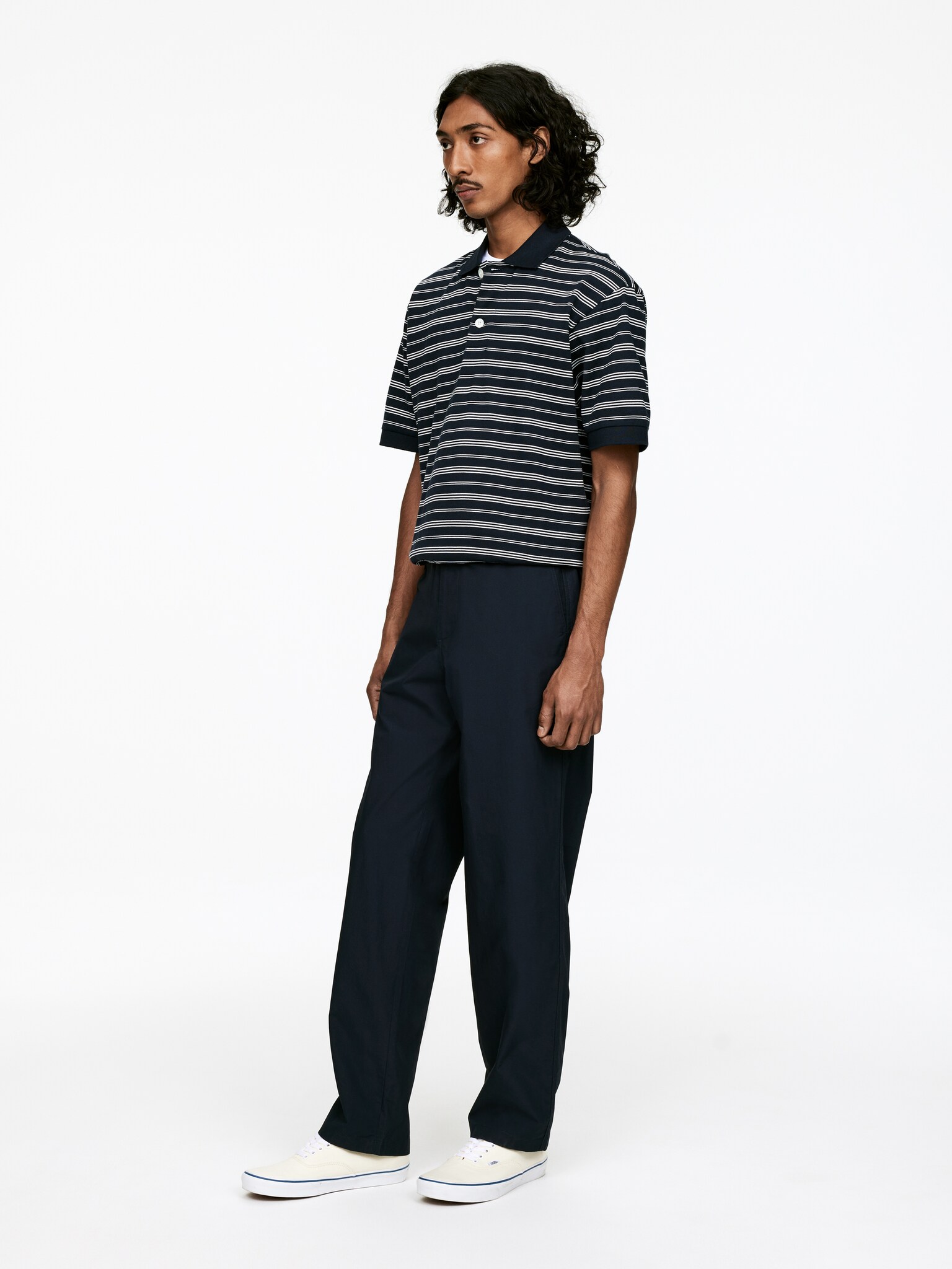 Poplin Trousers - Dark Blue/Mole - 5