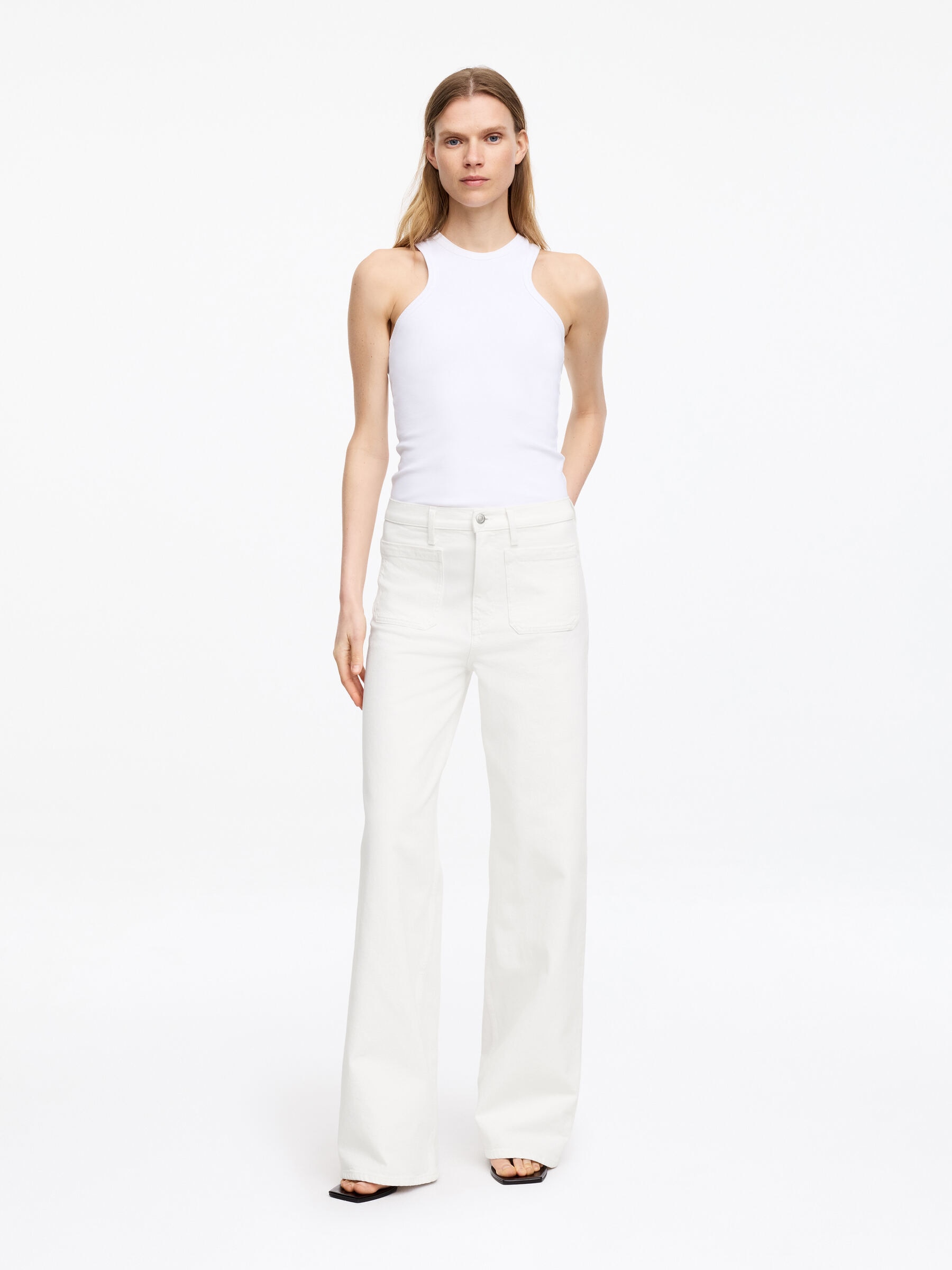 LUPINE Flared Jeans-#EAE5D6-18994