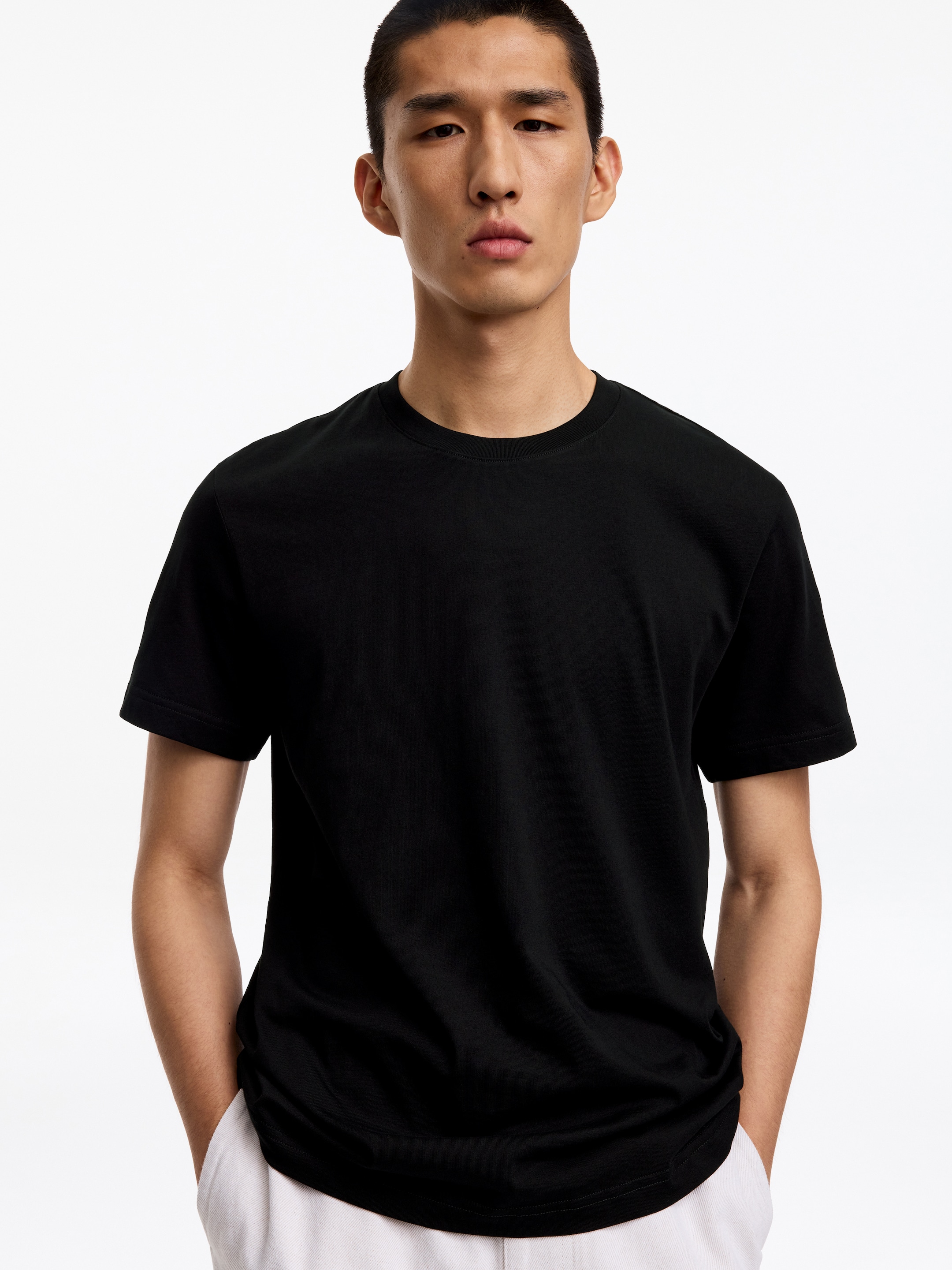 170 GSM Regular T-Shirt - Black - Regular fit - Men - StillMedia/Lookbook - 59