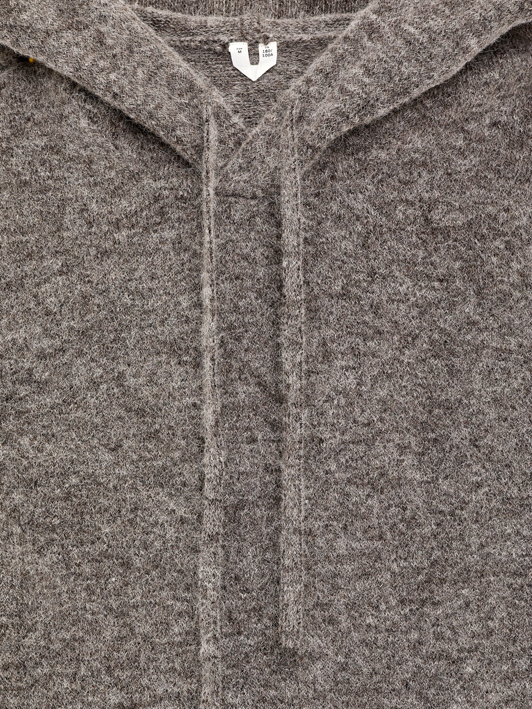 Kapuzenpullover aus Alpakawolle und Wolle - Graubraun - Oversize - Herren - StillMedia/DescriptiveDetail - 2