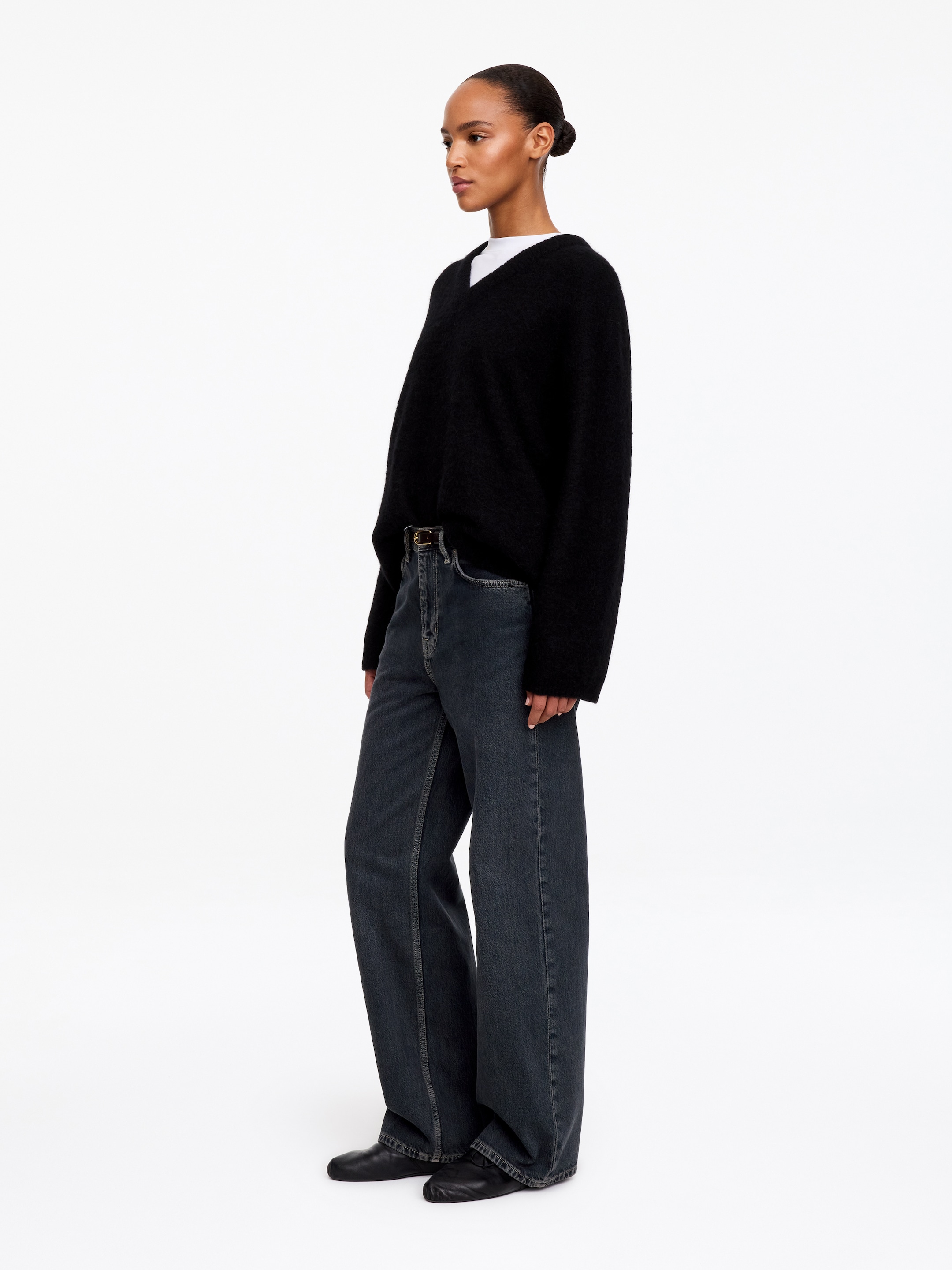 CORAL Wide Jeans - Dark Blue - Relaxed fit - women - StillMedia/Lookbook - 3