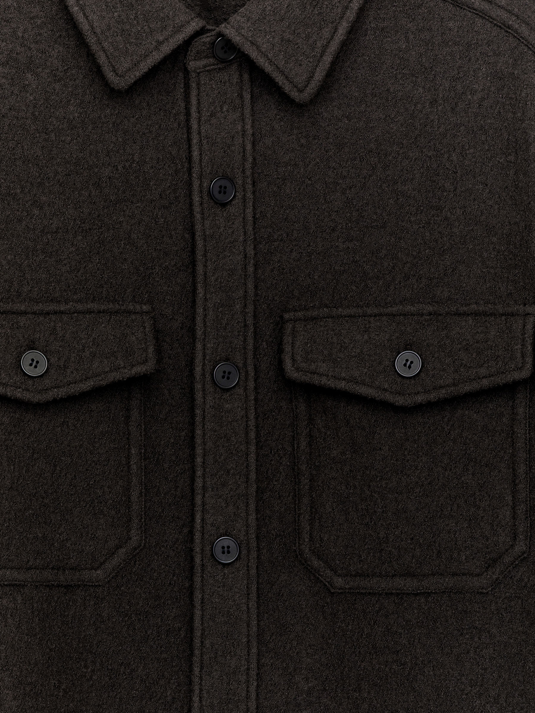 Bouclé-Overshirt aus Wolle - Braun - Relaxed Fit - Herren - StillMedia/DescriptiveDetail - 2