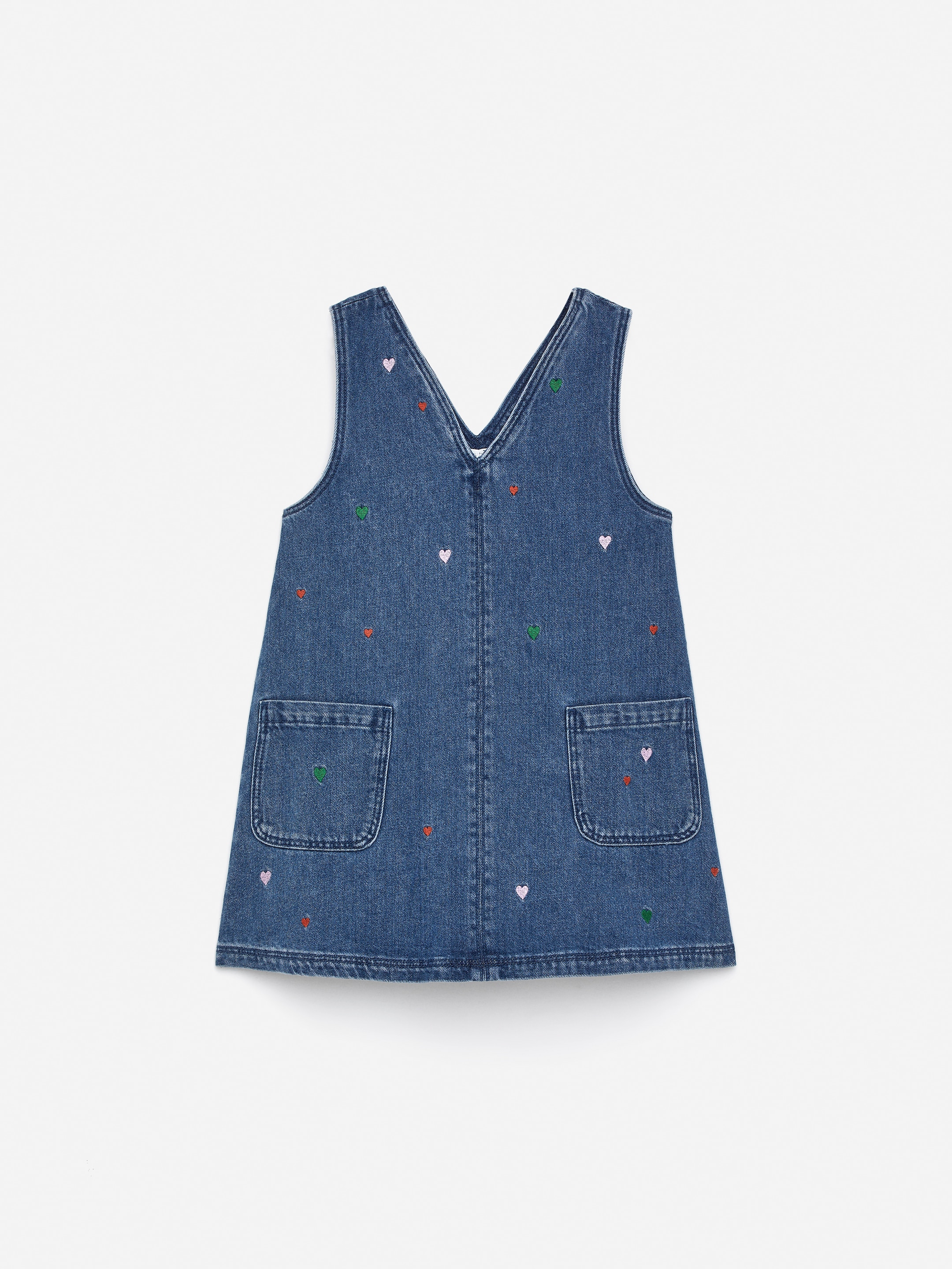 Zobacz większy obraz: Haftowana sukienka z denimu - Niebieski - Dziecko | H&M PL 1