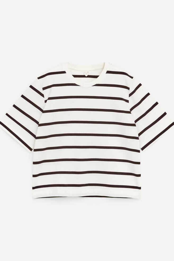 Signature Boxy T-Shirt - White/Brown/White/Pink/Striped/Light Blue/Black/Pink/Washed Pink - 1