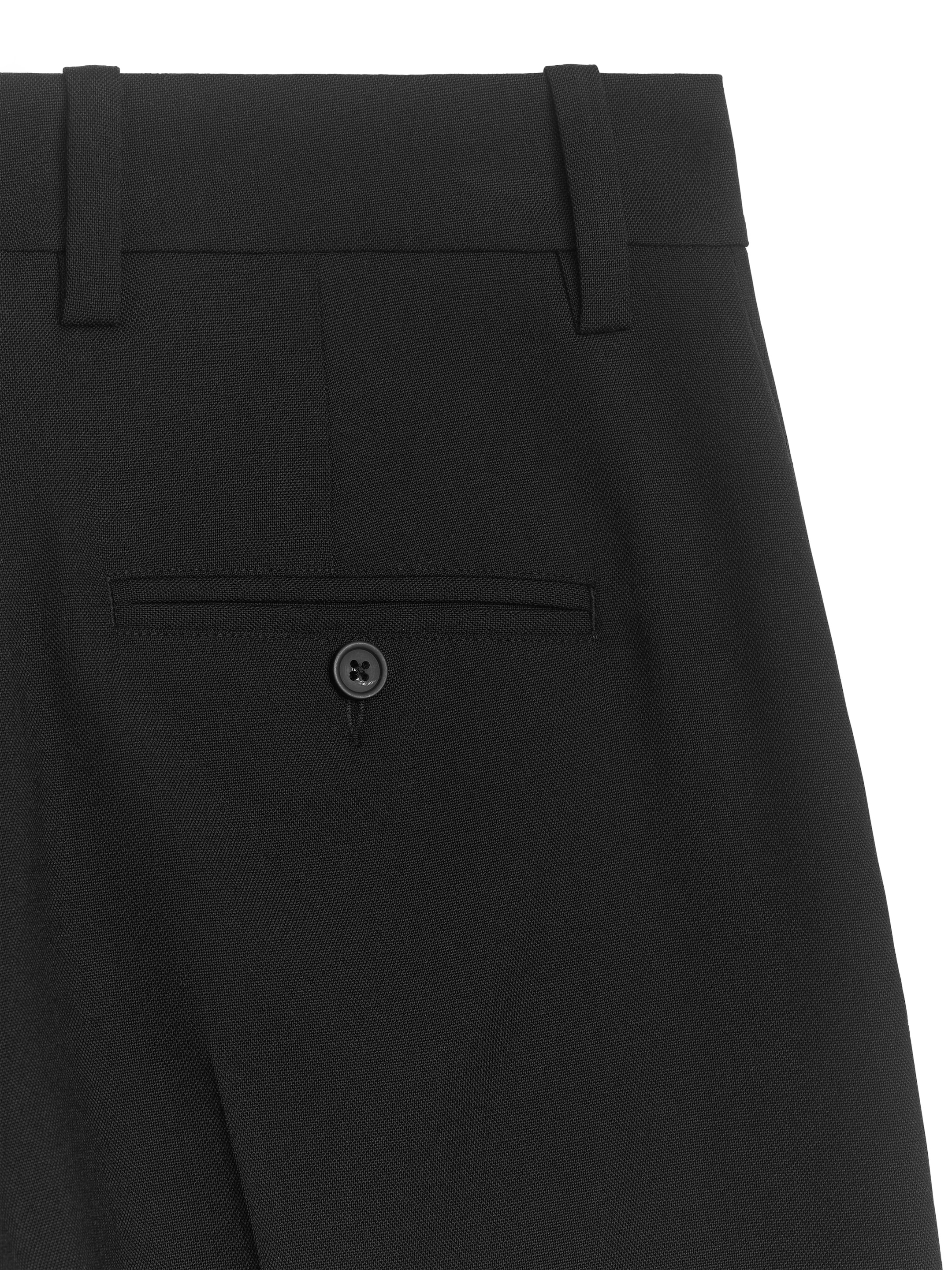 Elegante Wollshorts - Schwarz - Relaxed Fit - Damen - StillMedia/DescriptiveDetail - 2