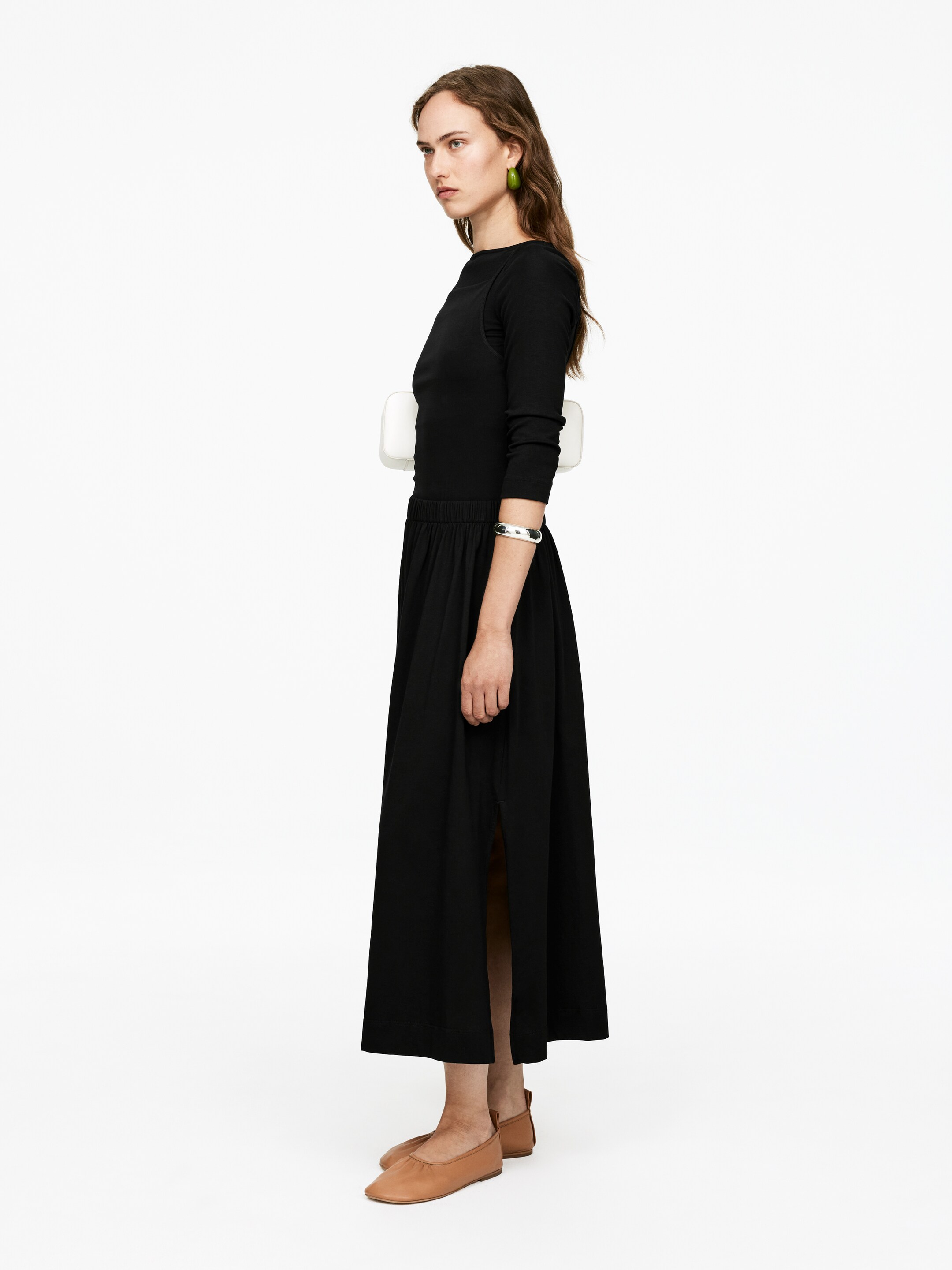 Ver imagem maior: Saia de algodão - Preto - SENHORA | H&M PT 4