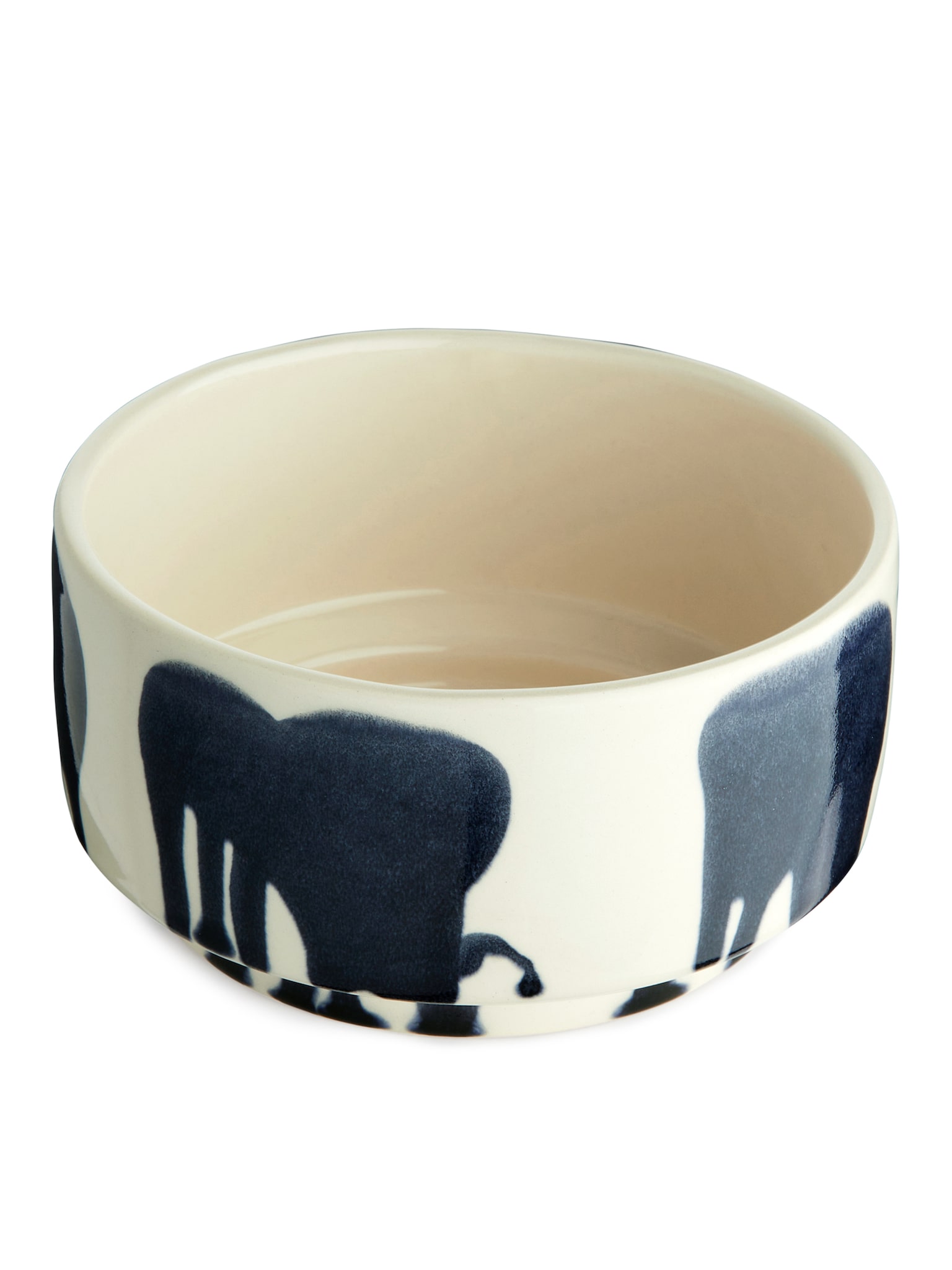 Stoneware Bowl 14 cm - White/Black/Blue/Off White - 2