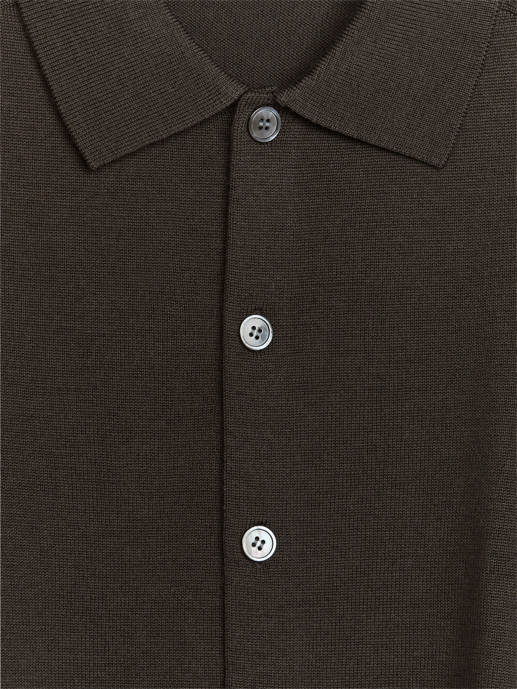 Strickjacke aus Wolle - Dunkles Graubraun - Regular Fit - Herren - StillMedia/DescriptiveDetail - 2