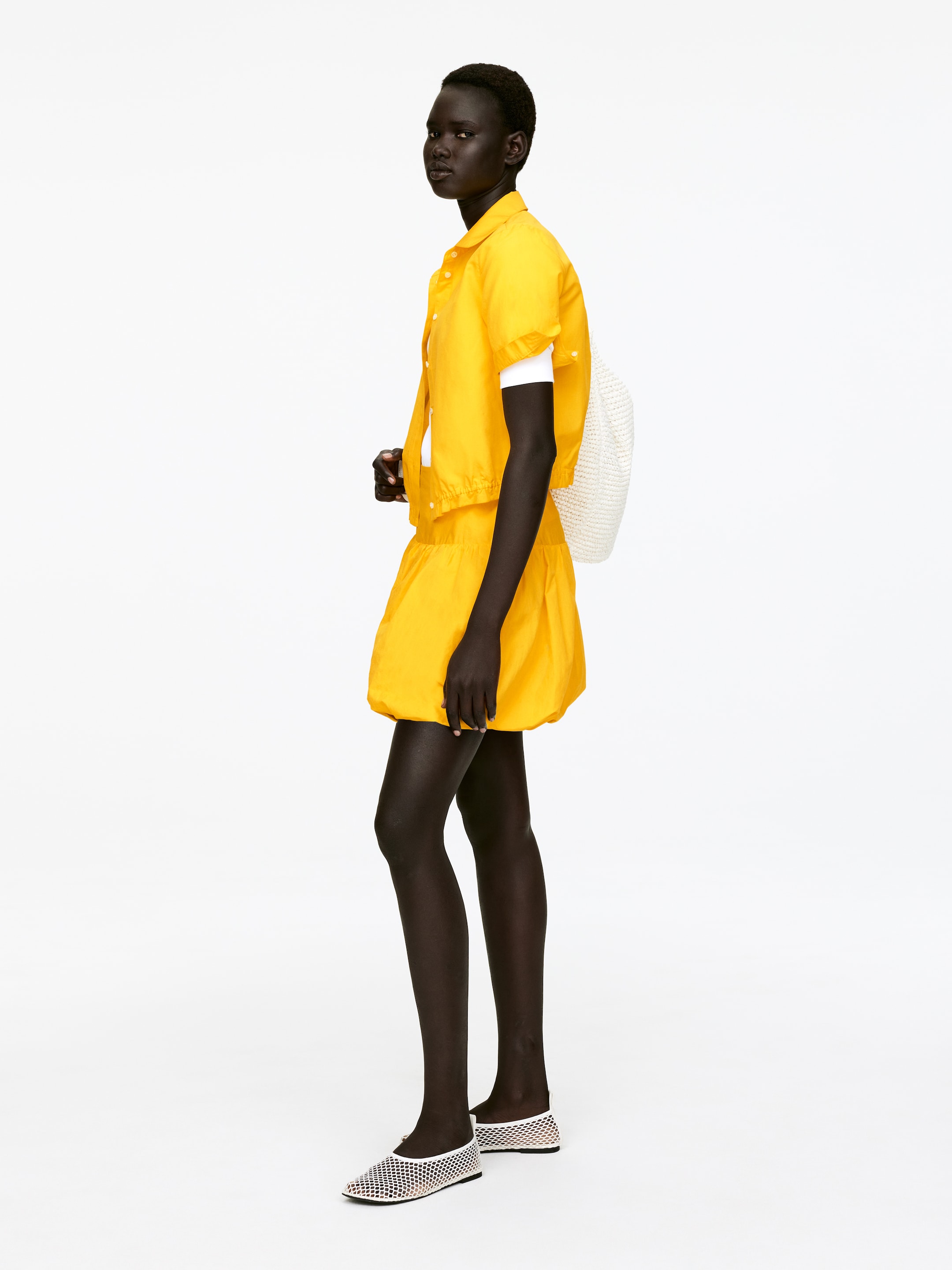 Agrandir l'image: Mini-jupe ballon - Jaune - FEMME | H&M FR 3