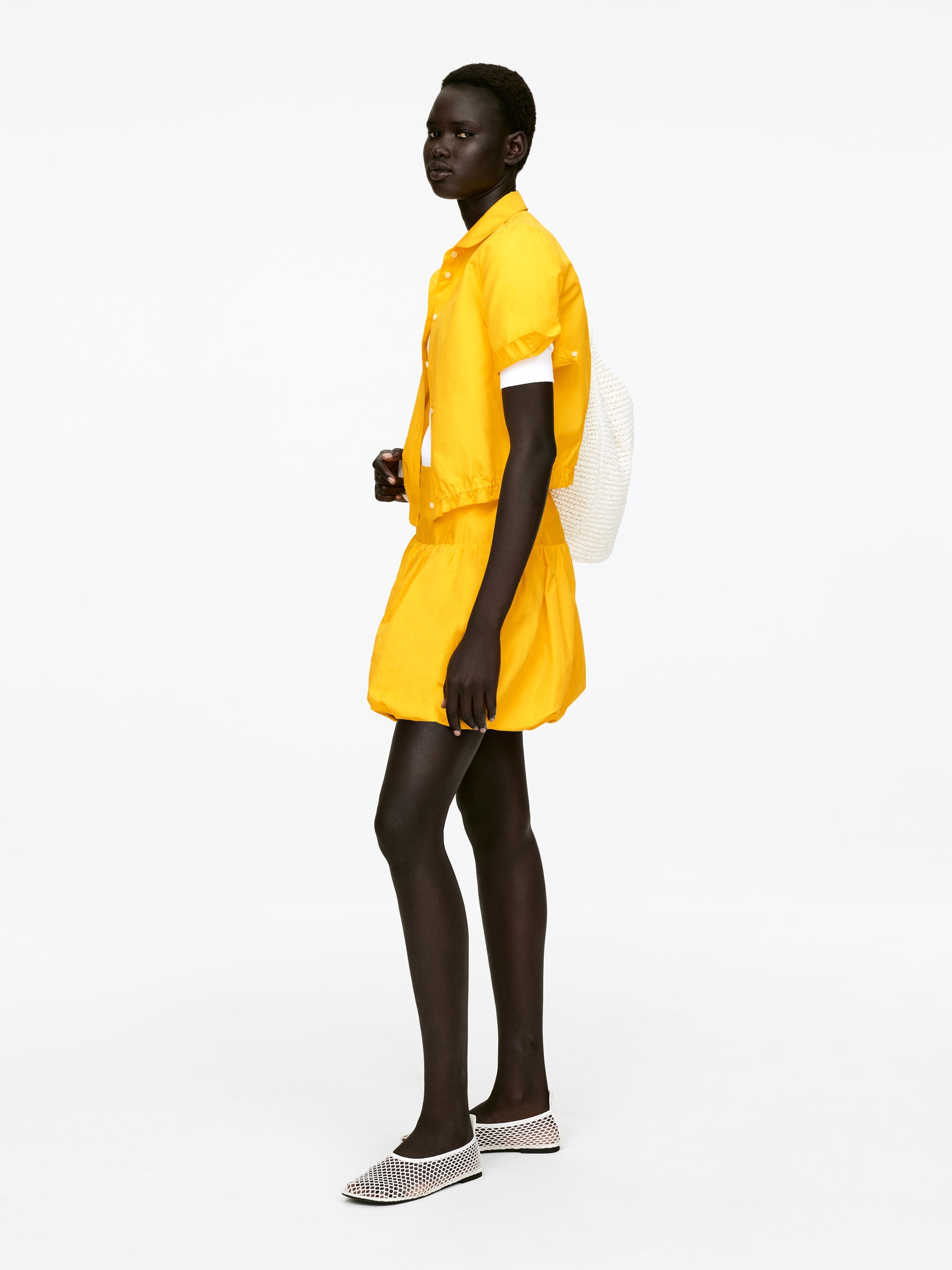 Balloon Mini Skirt - Yellow - Regular fit - Women - StillMedia/Lookbook - 5