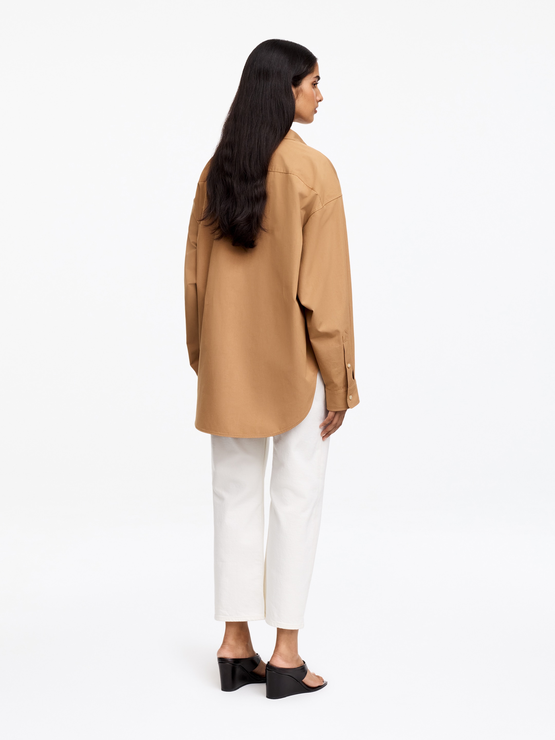 Chemise à manches chauve-souris - Camel - Oversized - women - StillMedia/Lookbook - 2