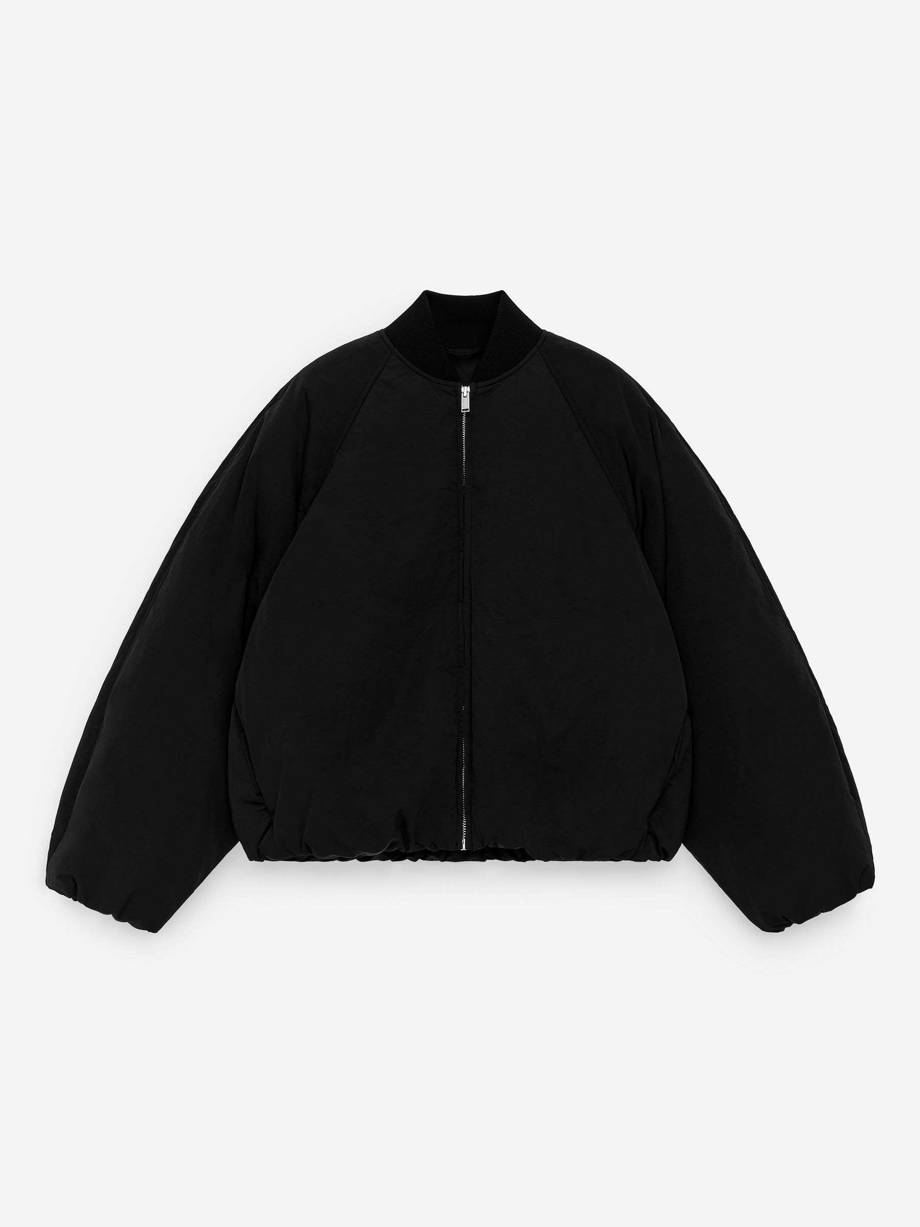 Upcycled Down Cropped Jacket - Black - Oversized - Women - StillMedia/DescriptiveStillLife - 1