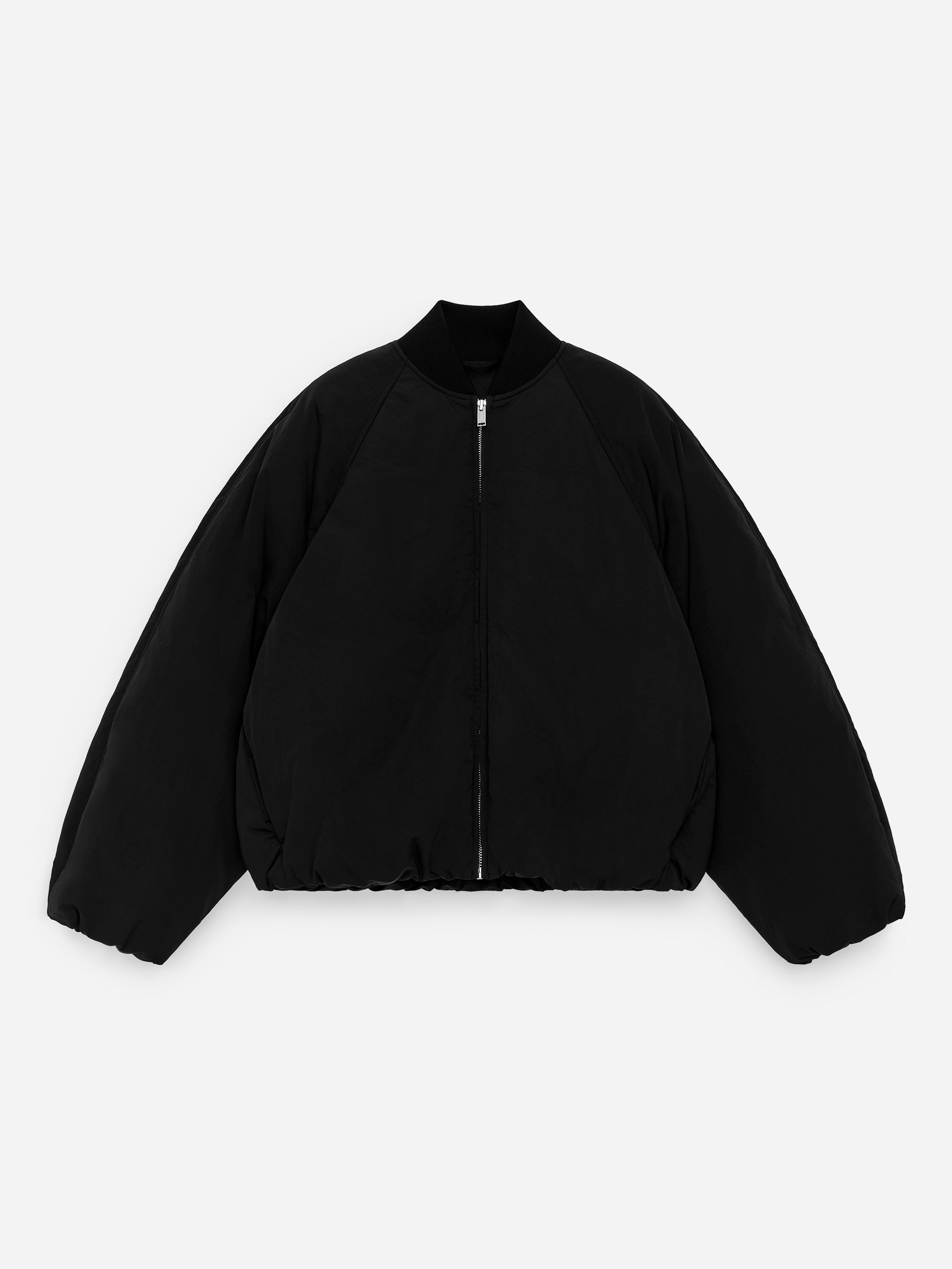 Upcycled Down Cropped Jacket - Black - Oversized - Women - StillMedia/DescriptiveStillLife - 1