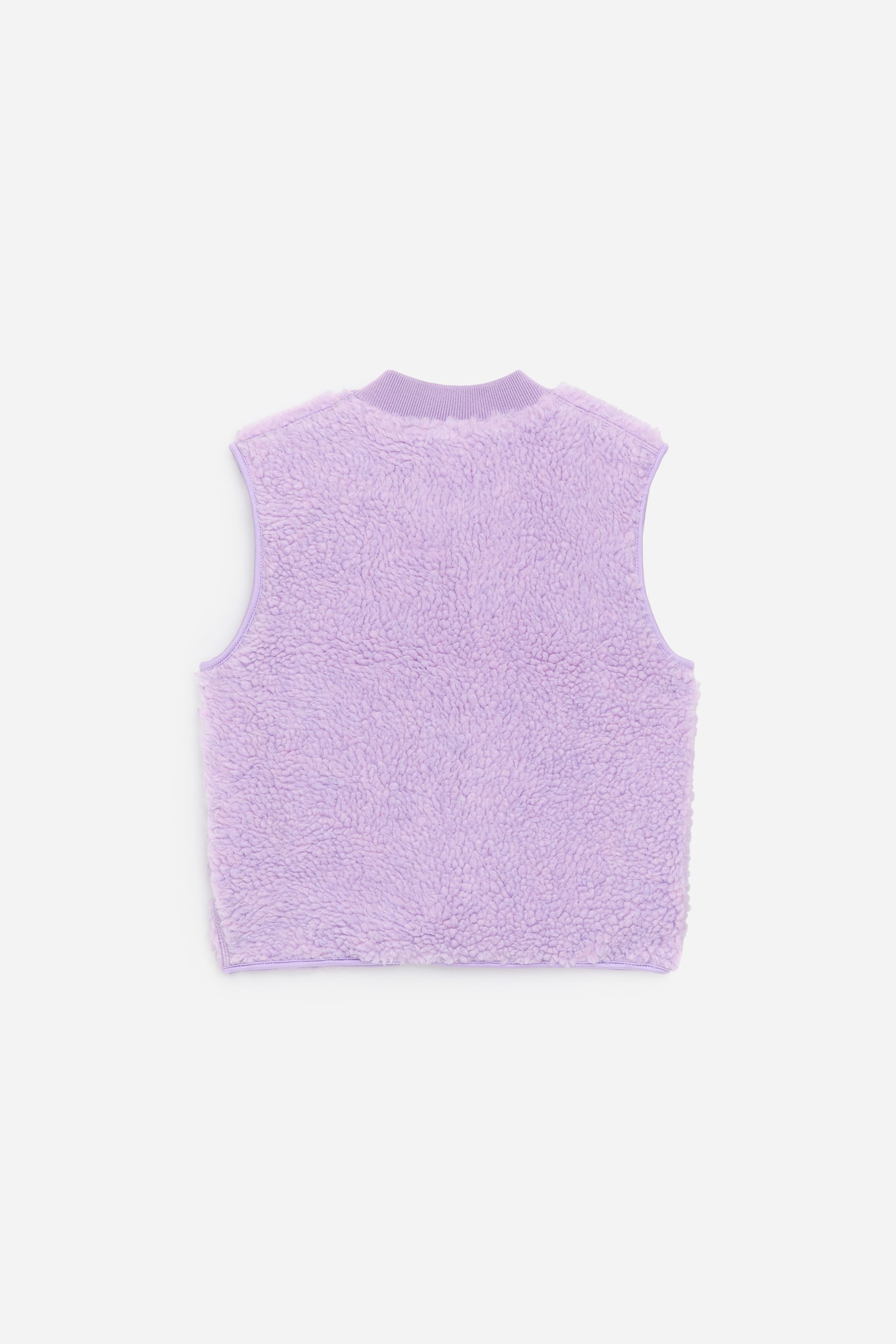 Gilet in pile - Lilla/Verde