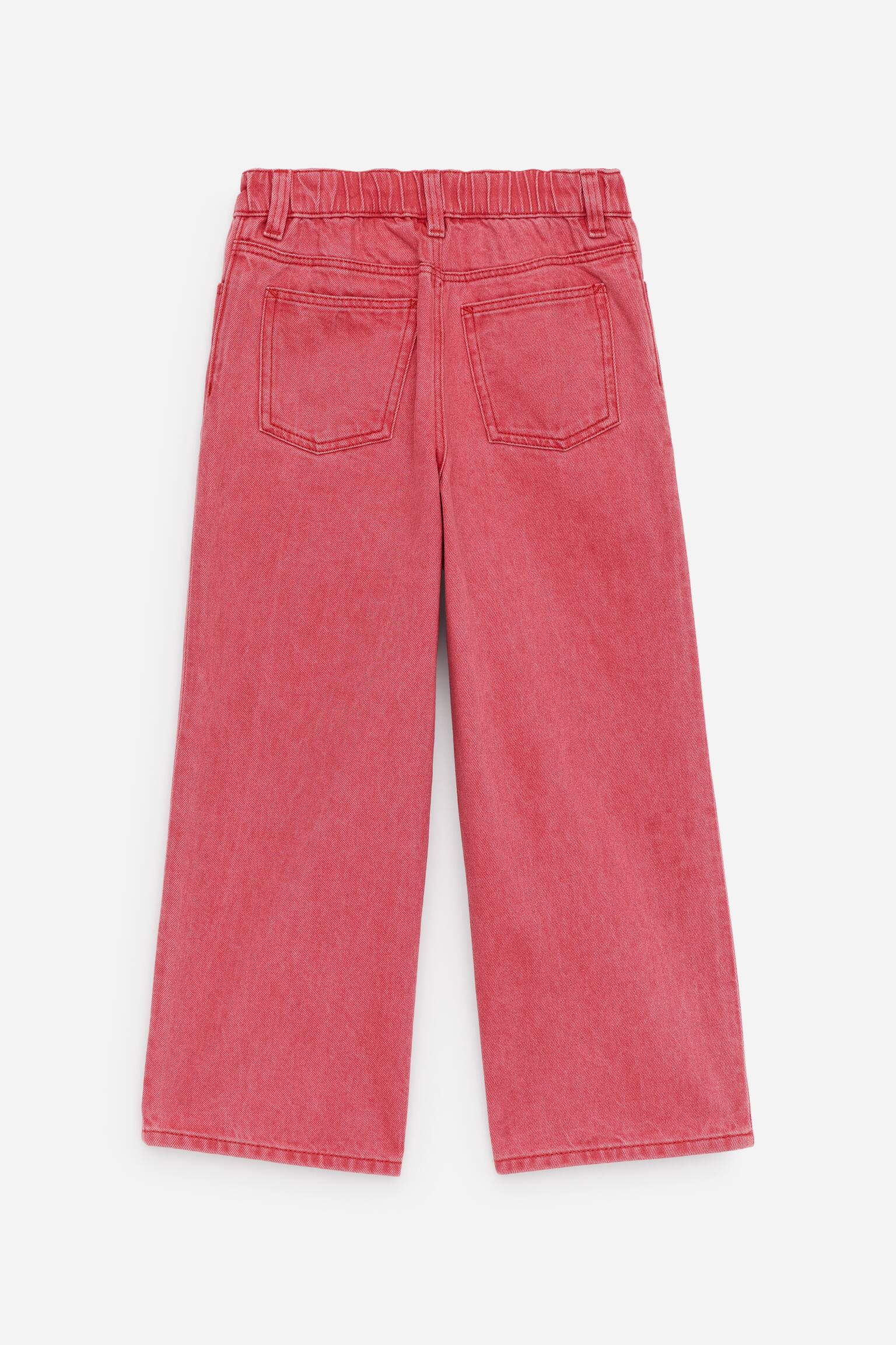 Pantaloni in denim wide - Rosso/Verde chiaro/Blu/Rosa/Lilla/Nero/Giallo - 3