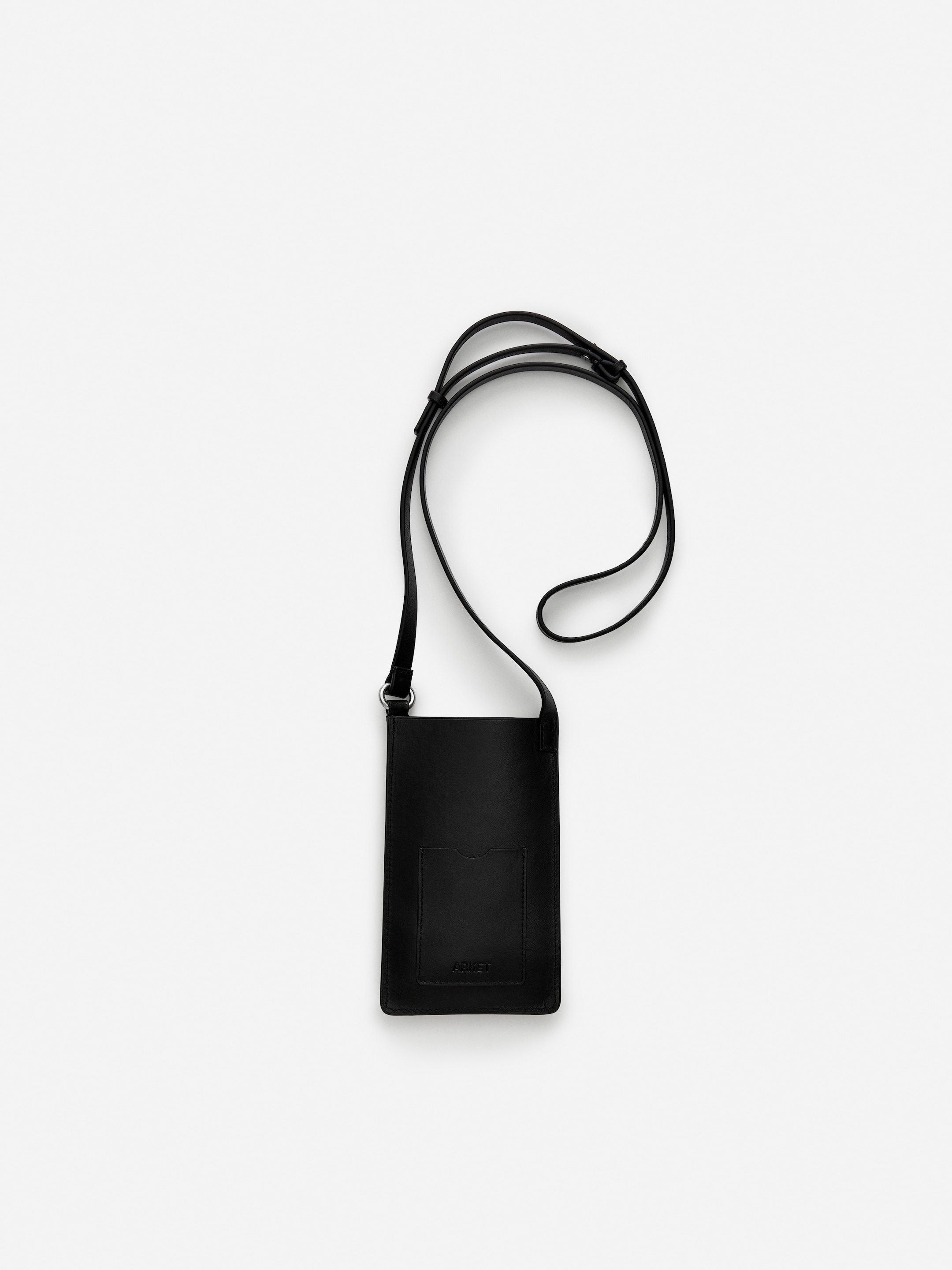 Größeres Bild ansehen: Handytasche aus Leder - Schwarz - Men | H&M DE 1