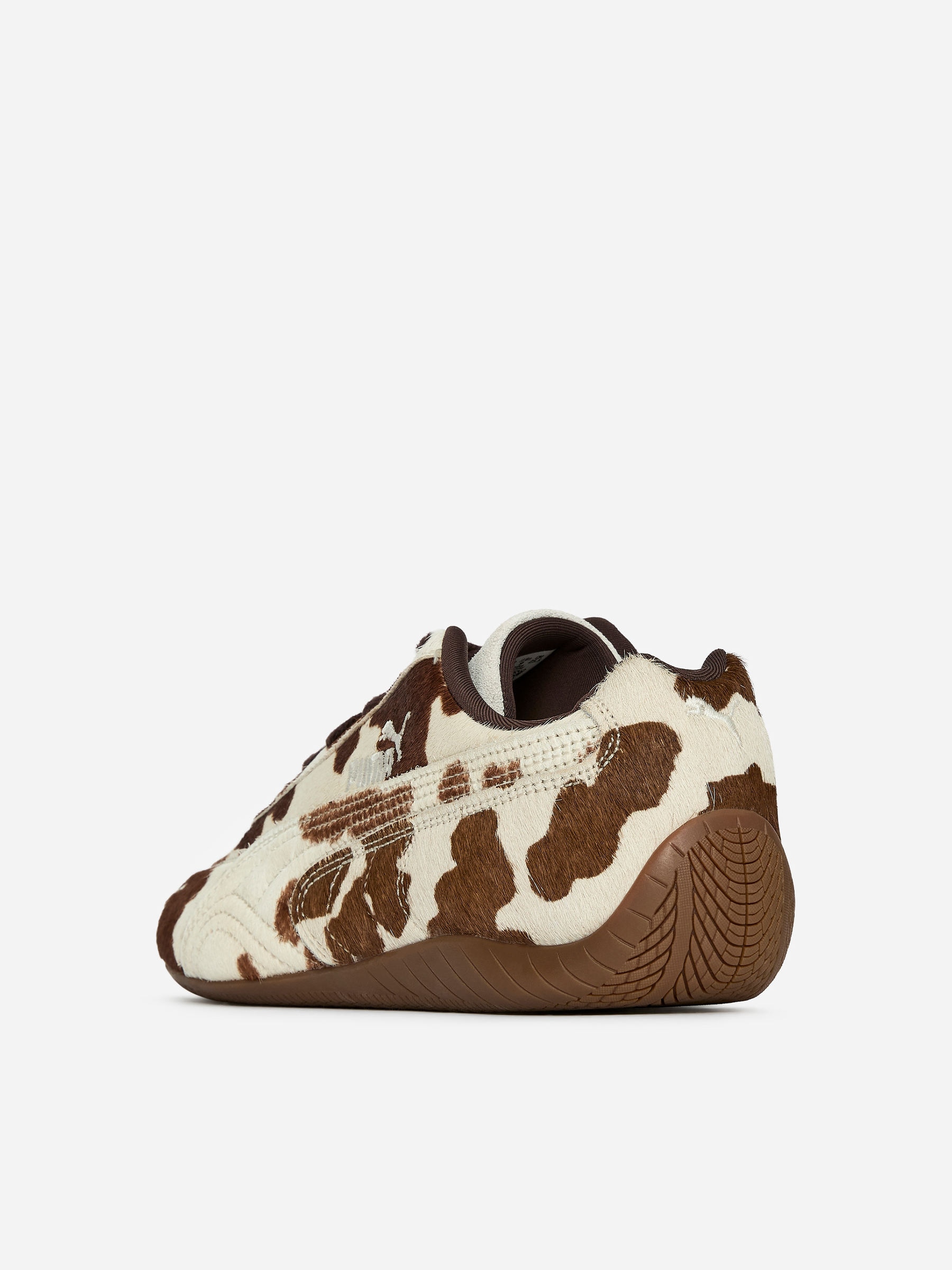 Puma Speedcat Cow Print Trainers - Beige/Brown - Women - StillMedia/DescriptiveStillLife - 5