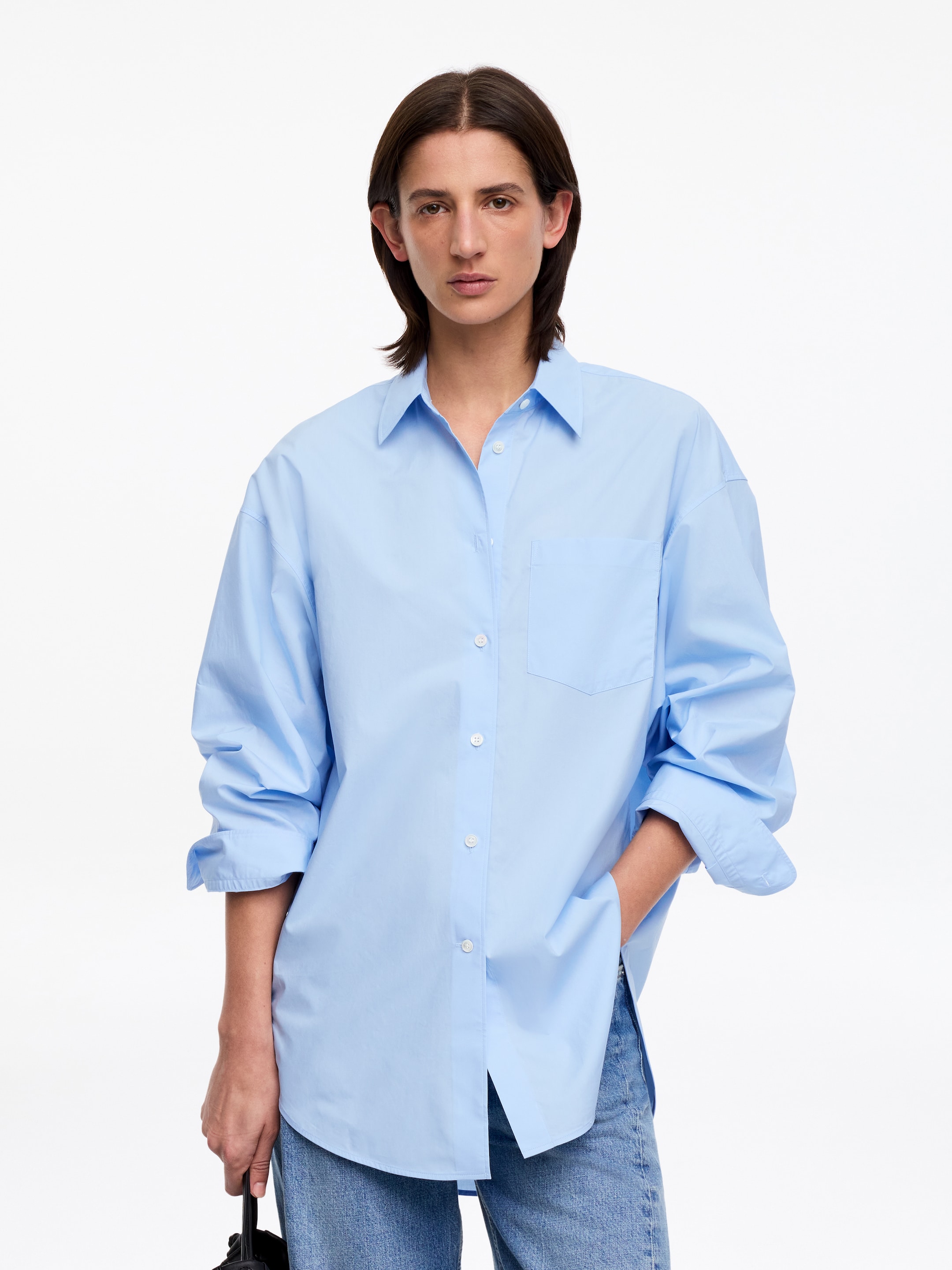 Oversized Shirt-#b1c5de-18219