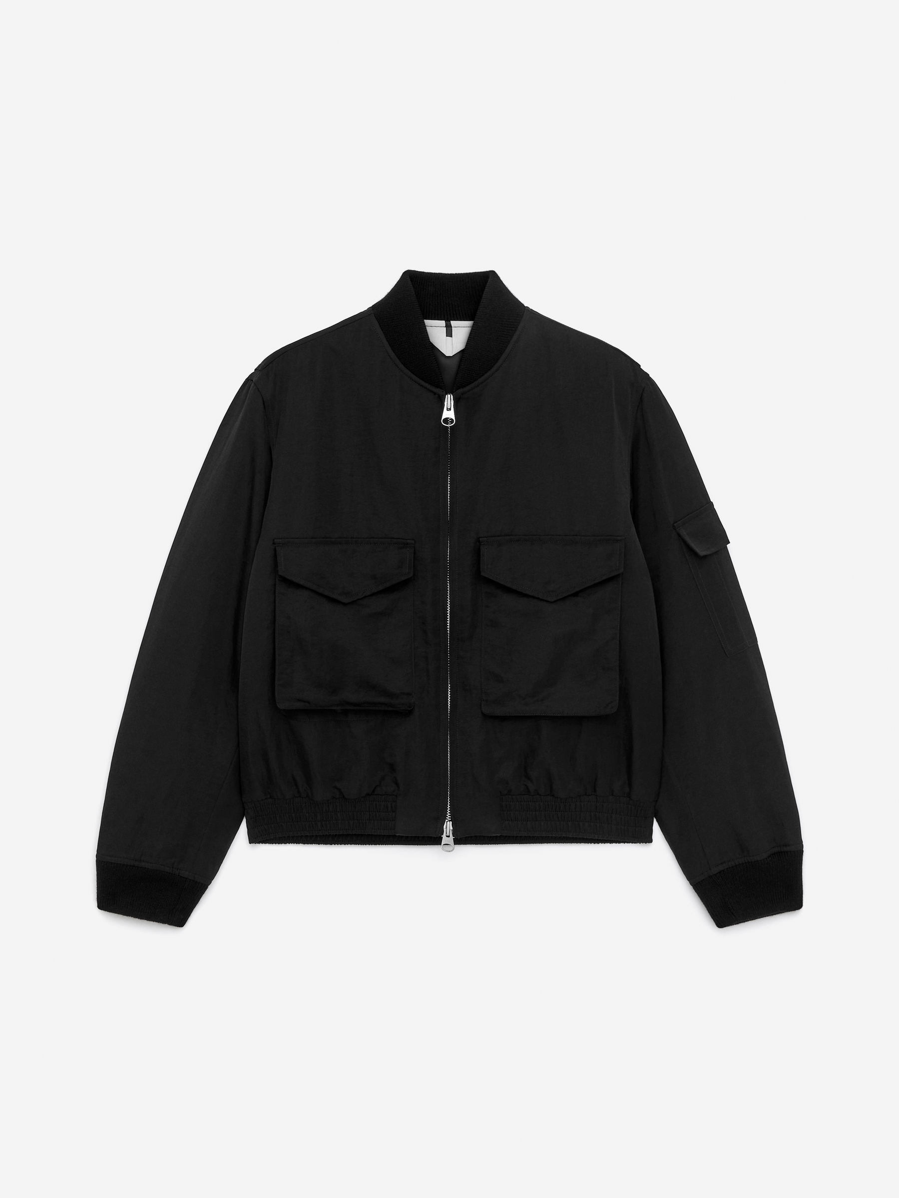 Light-Padded Nylon Jacket - Black - Loose fit - Men - StillMedia/DescriptiveStillLife - 1