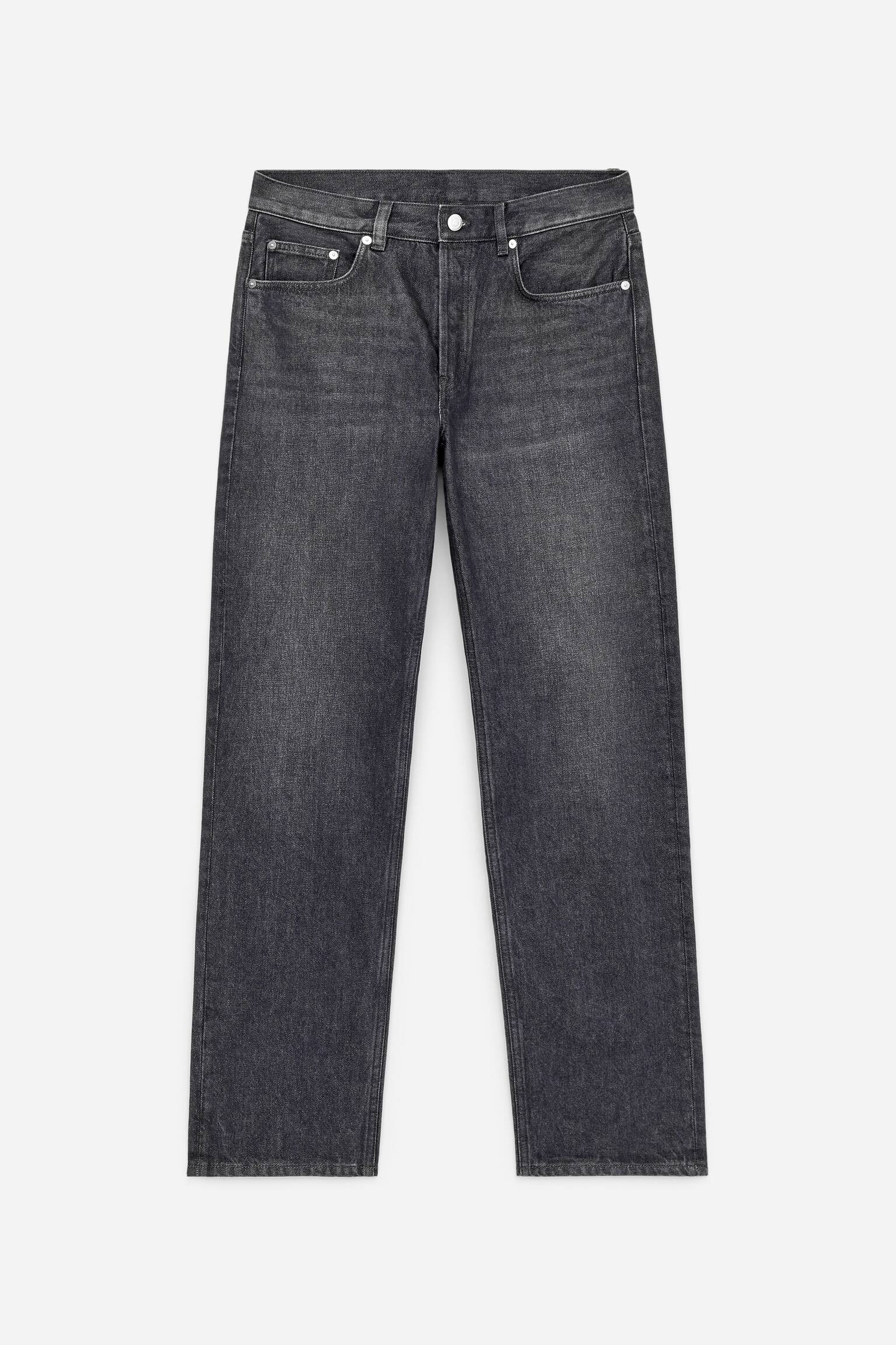 Calças de ganga largas de corte reto OCEAN - Cinzento/Preto/Azul/Azul escuro/Cru - 2