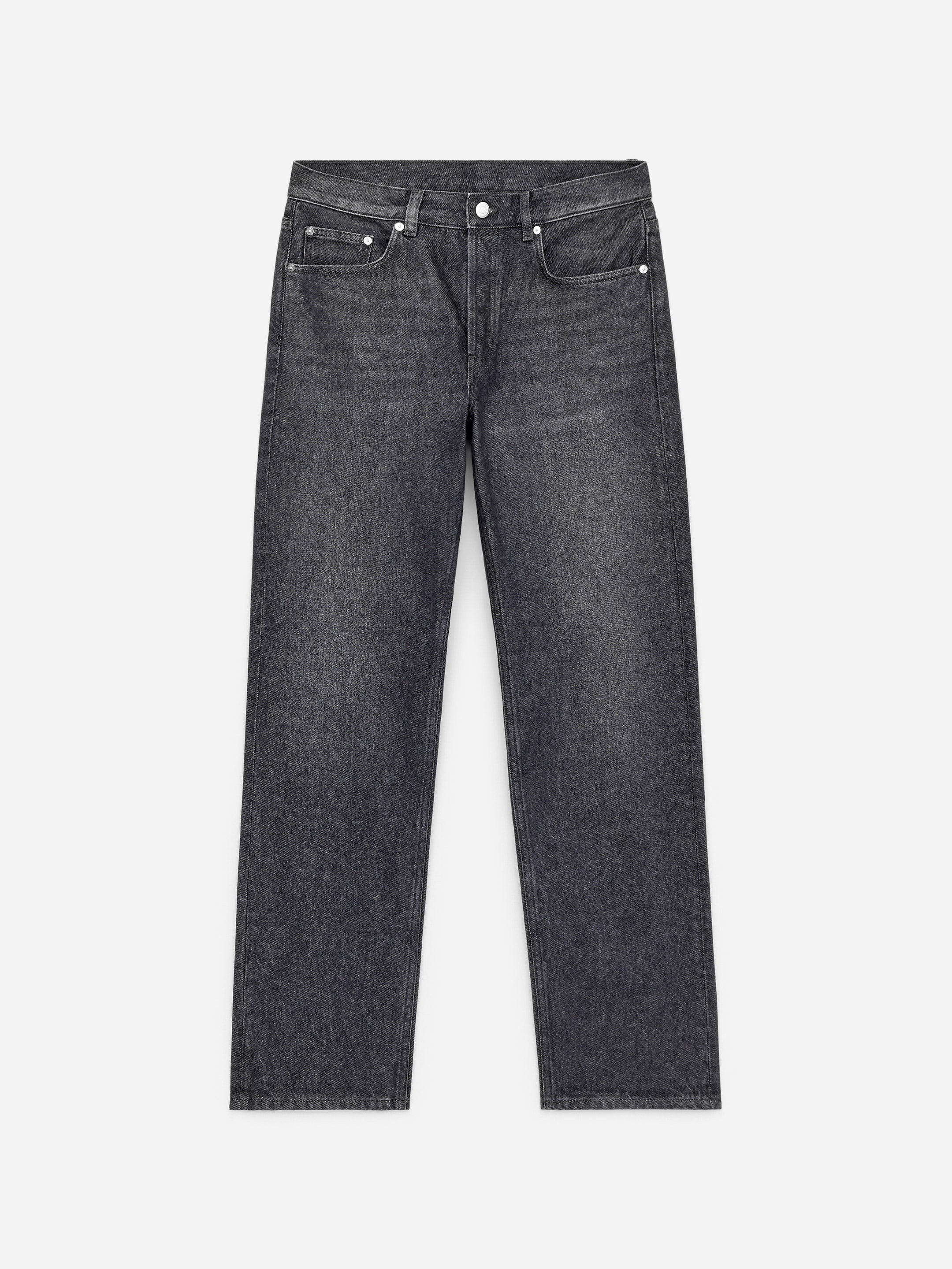 OCEAN Loose Straight Jeans-#706C6F-17681