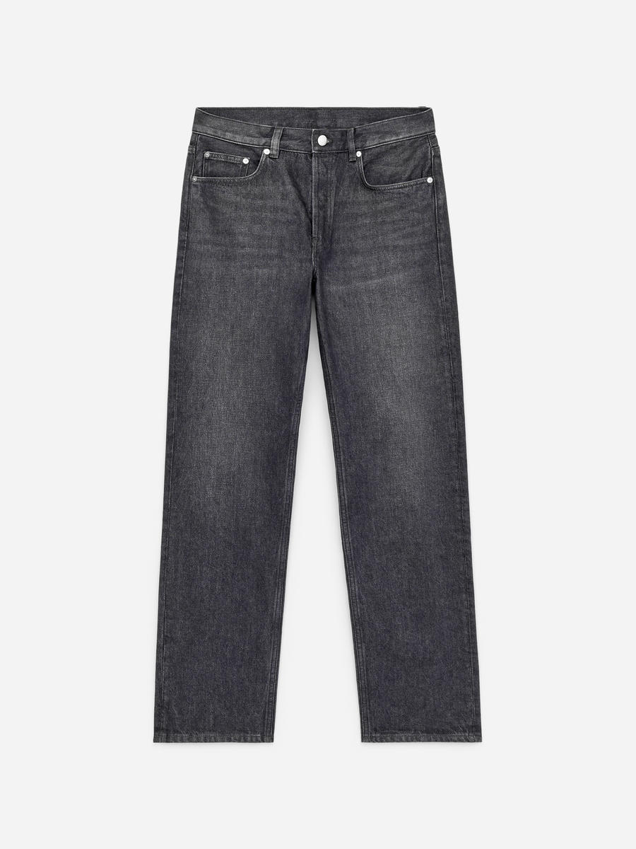 ARKET Men's  Ocean Loose Straight Jeans Grey,  size 28/32